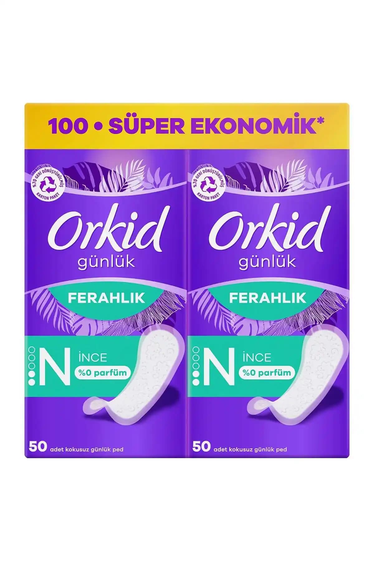 Orkid Yaprak Ultra İnce Günlük Pedler: Yüksek Konfor ve Güvenlik Sağlayan İnce Tasarım