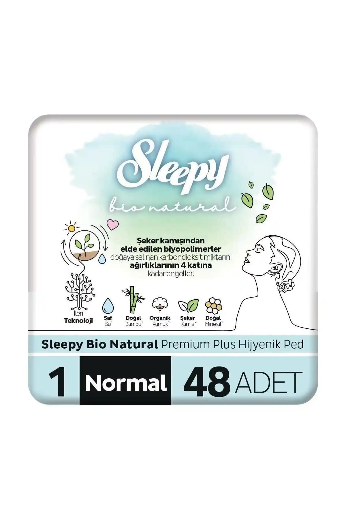 Sleepy Bio Natural Premium Plus hijyenik ped: doğal ve güvenilir günlük kullanım ürünü