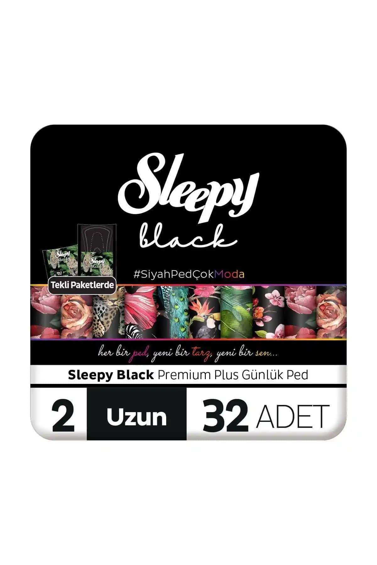 Sleepy Black Premium Plus Günlük Ped Uzun 32 Adet - Yüksek Kalite ve Konfor Sağlar