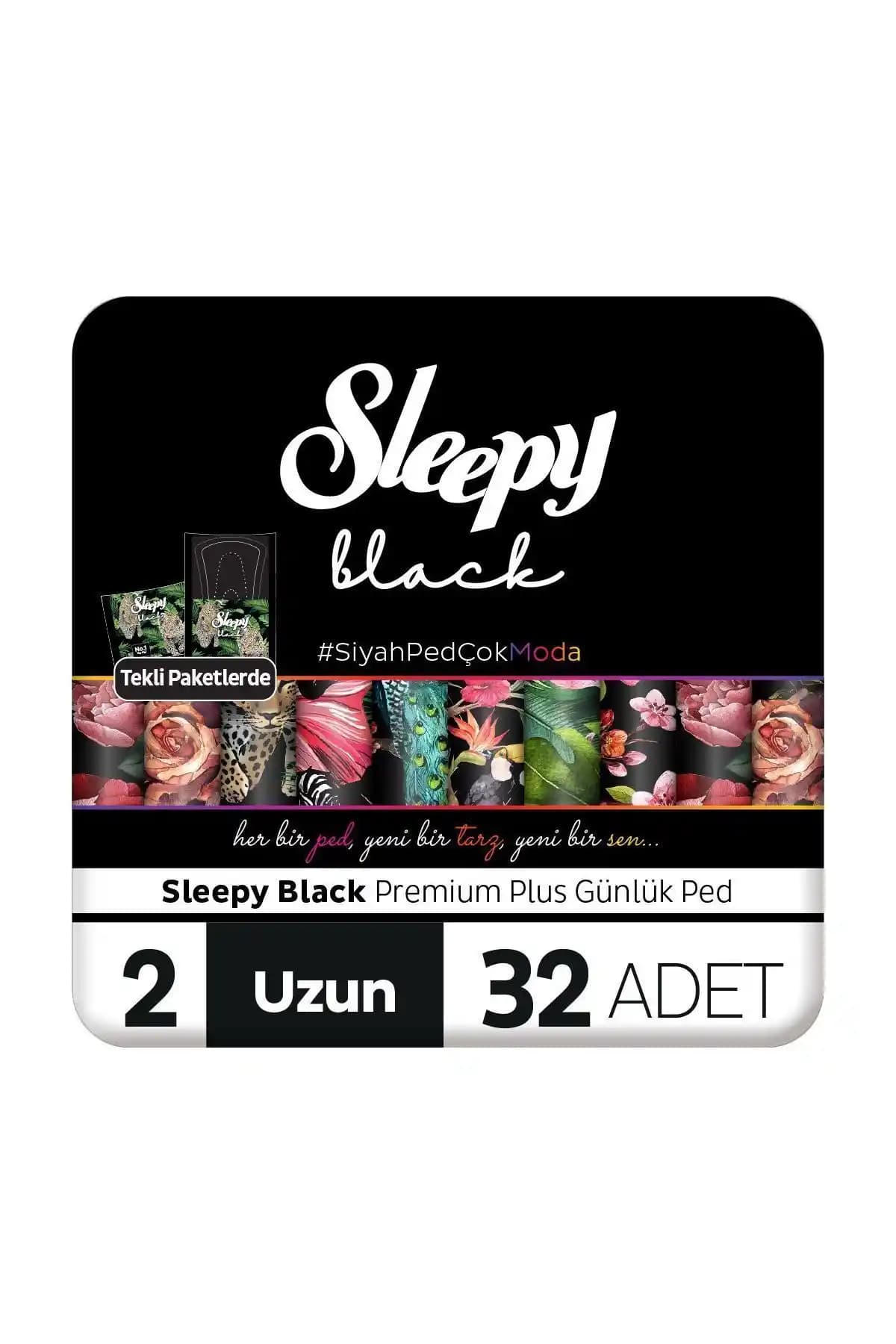 Sleepy Black Premium Plus Günlük Ped Uzun 32 Adet - Yüksek Kalite ve Konfor Sağlar