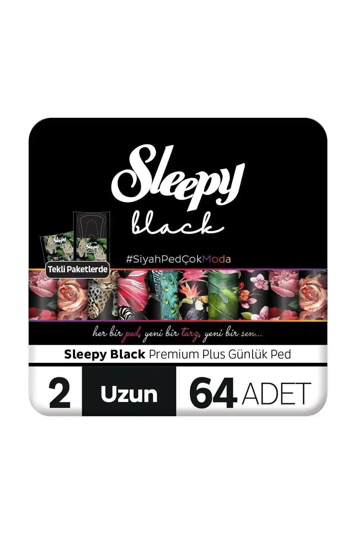 Sleepy Black Premium Plus Günlük Uzun Ped: Organik İçerikli, Rahat ve Gizli Kullanım İçin