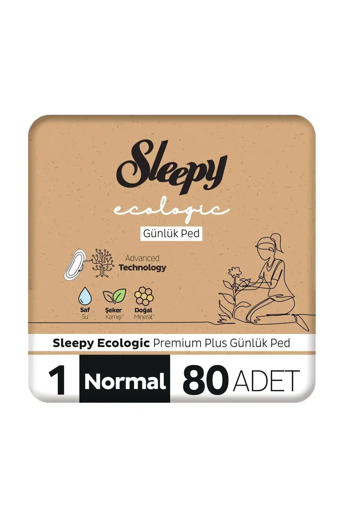 Sleepy Ecologic Premium Plus Günlük Ped: Yumuşak ve Güvenilir Günlük Hijyen Çözümü