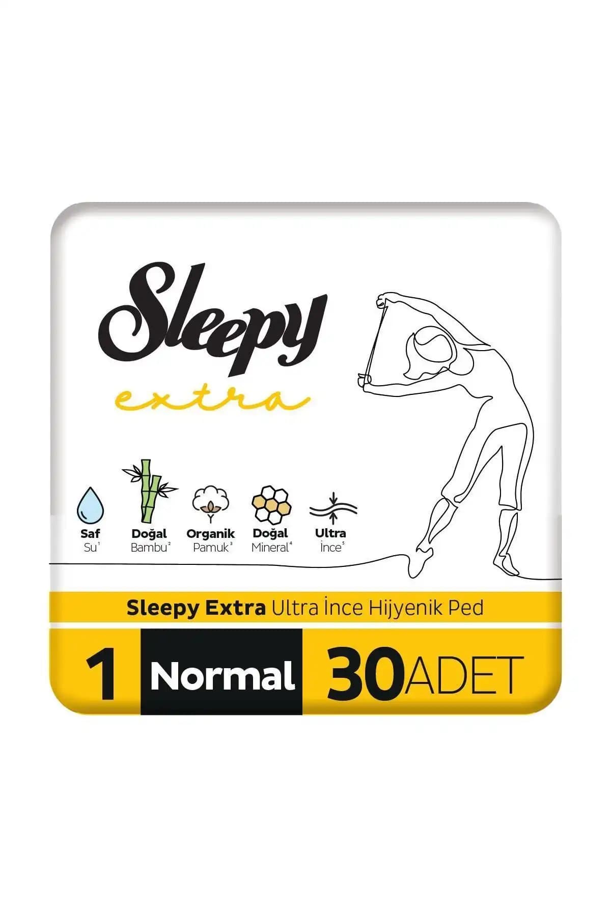 Sleepy Ultra İnce Organik Hijyenik Ped Günlük Kullanım İçin Güvenli ve Konforlu