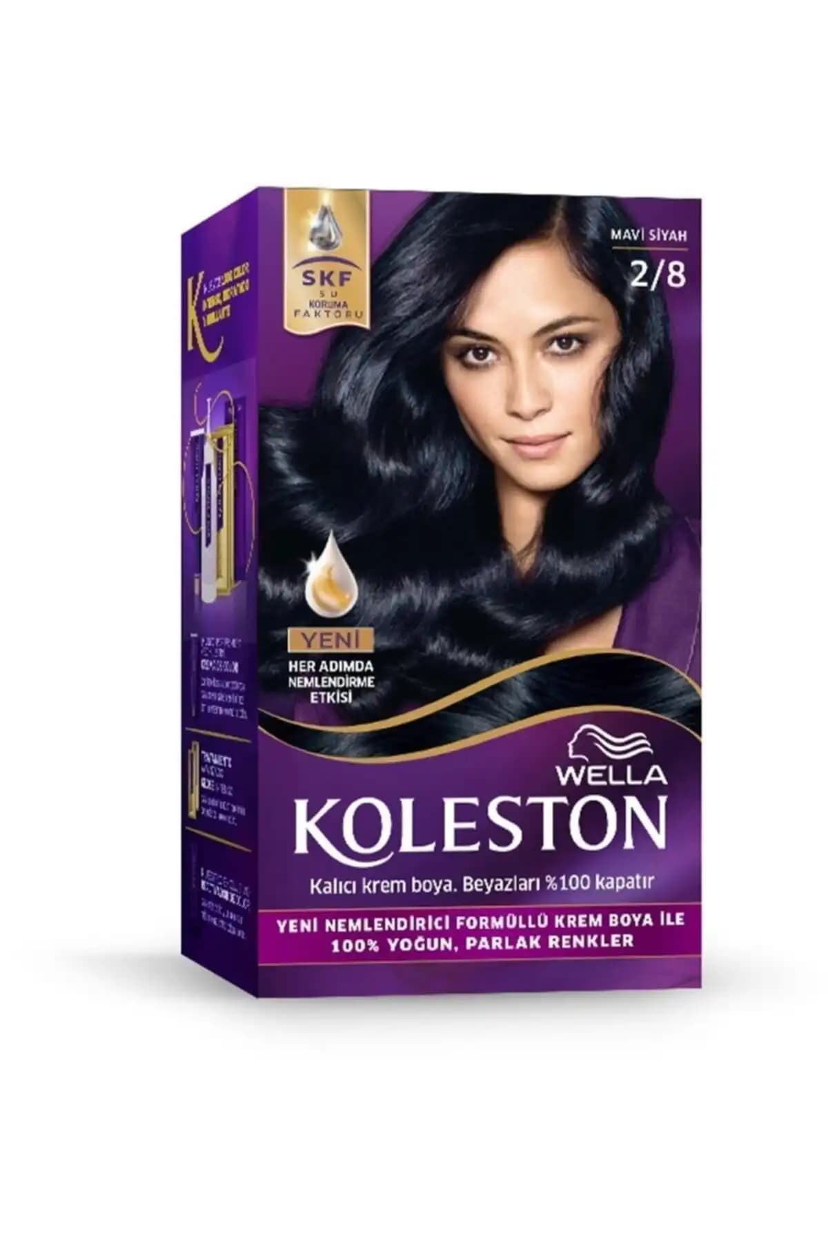 Wella Koleston 2/8 Mavi Siyah ve Böğürtlen Siyahı Saç Boyası Karşılaştırması 1