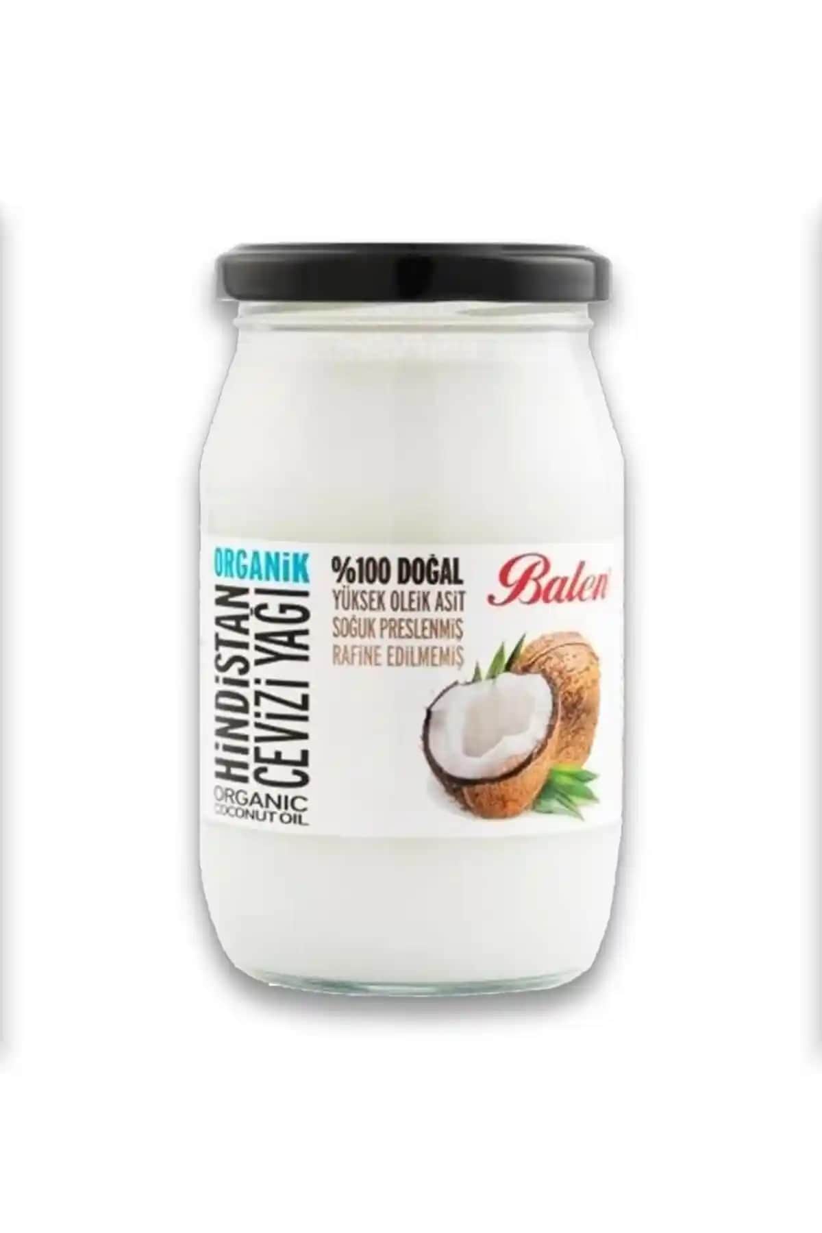 Balen Organik Hindistan Cevizi Yağı 300g Soğuk Pres Doğal ve Saf Sağlık Kaynağı