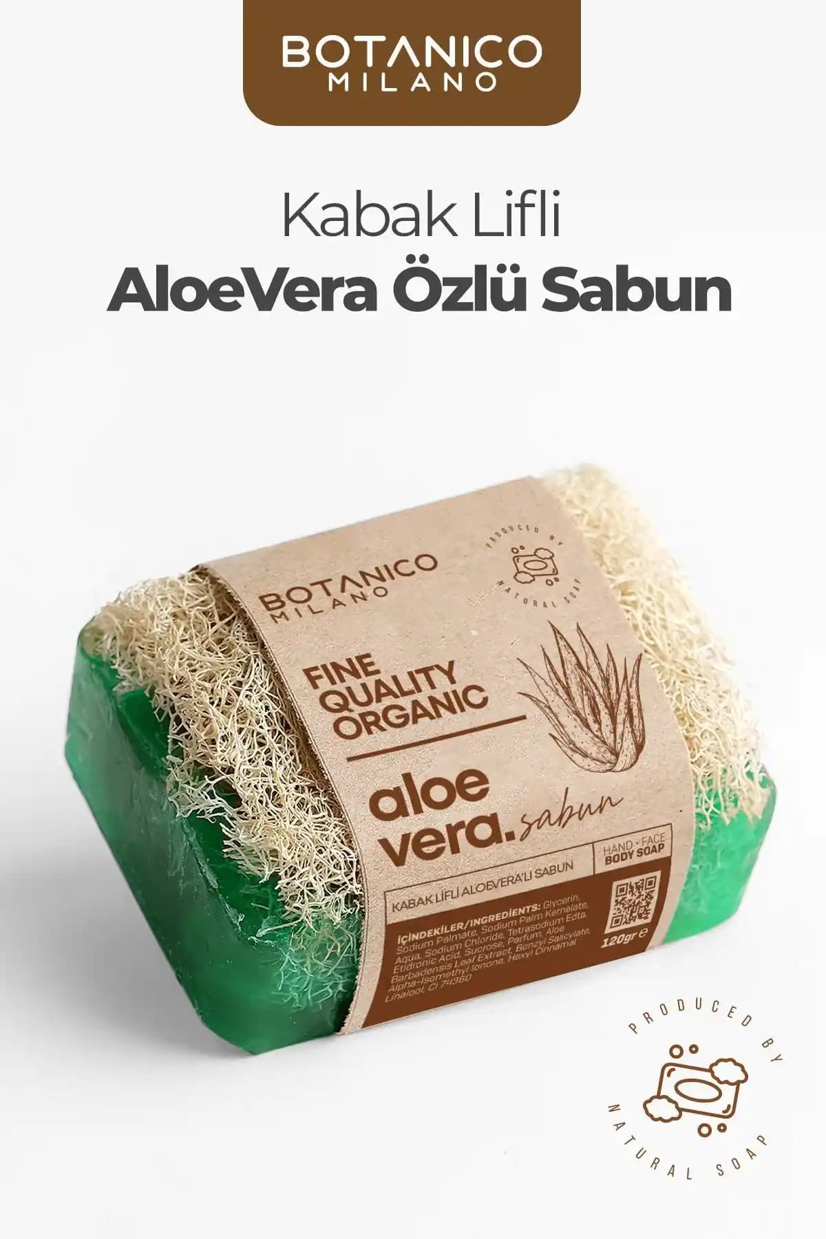 BOTANICO MILANO Kabak Lifli Aloe Vera Sabunu: Doğal ve Etkili Cilt Bakımı İçin Güçlü Bir Seçenek
