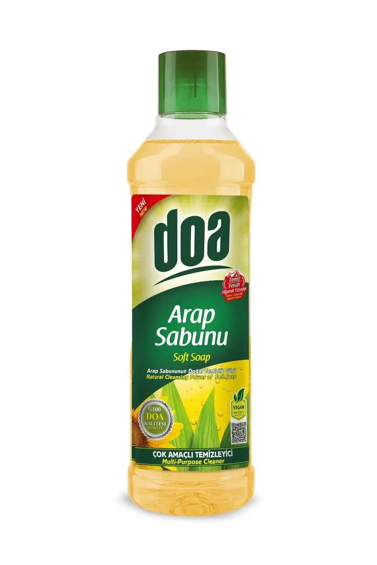 Doa Arap Sabunu 1 Lt Doğal İçeriklerle Güvenilir Çok Amaçlı Temizlik Ürünü
