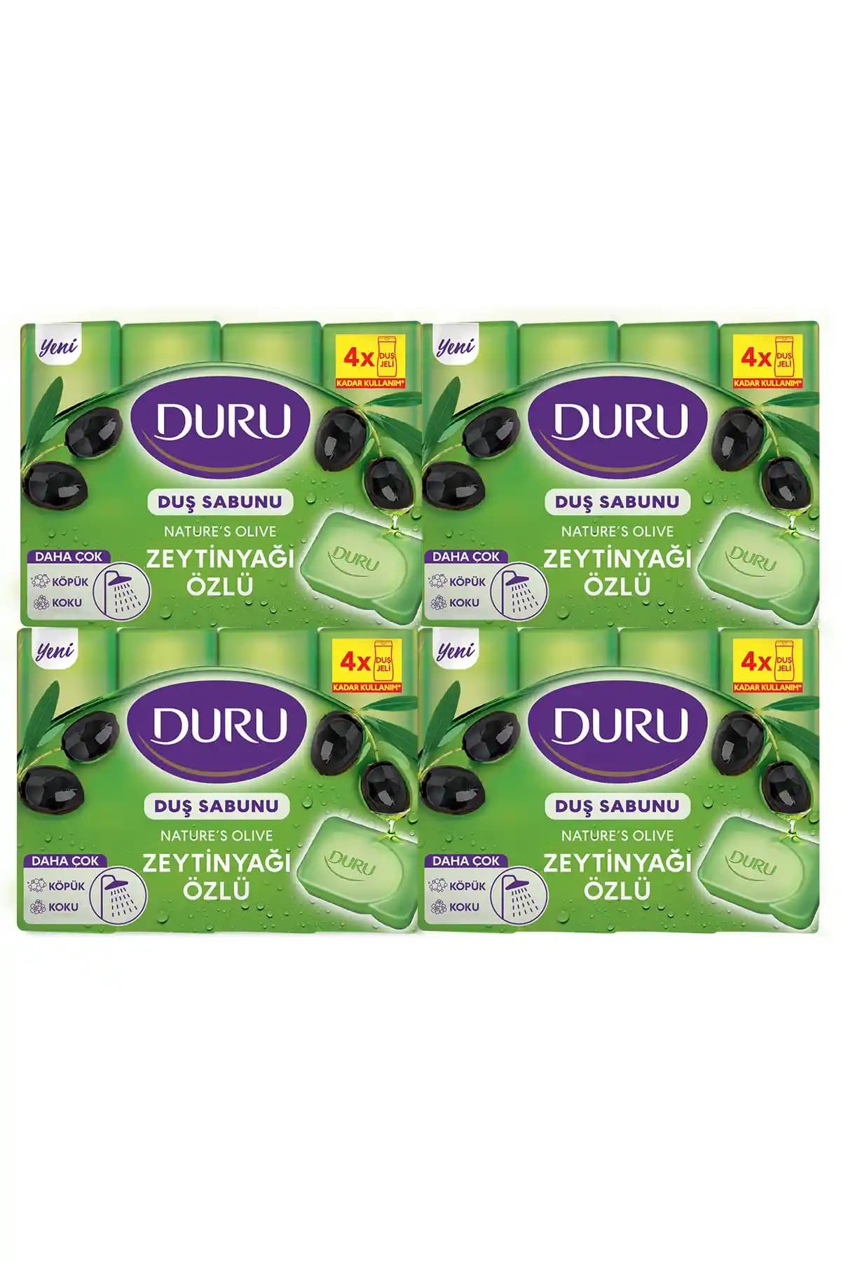 Duru Natural Olive Zeytinyağı Özlü Duş Sabunu 16'lı Paketle Güvenli ve Doğal Temizlik