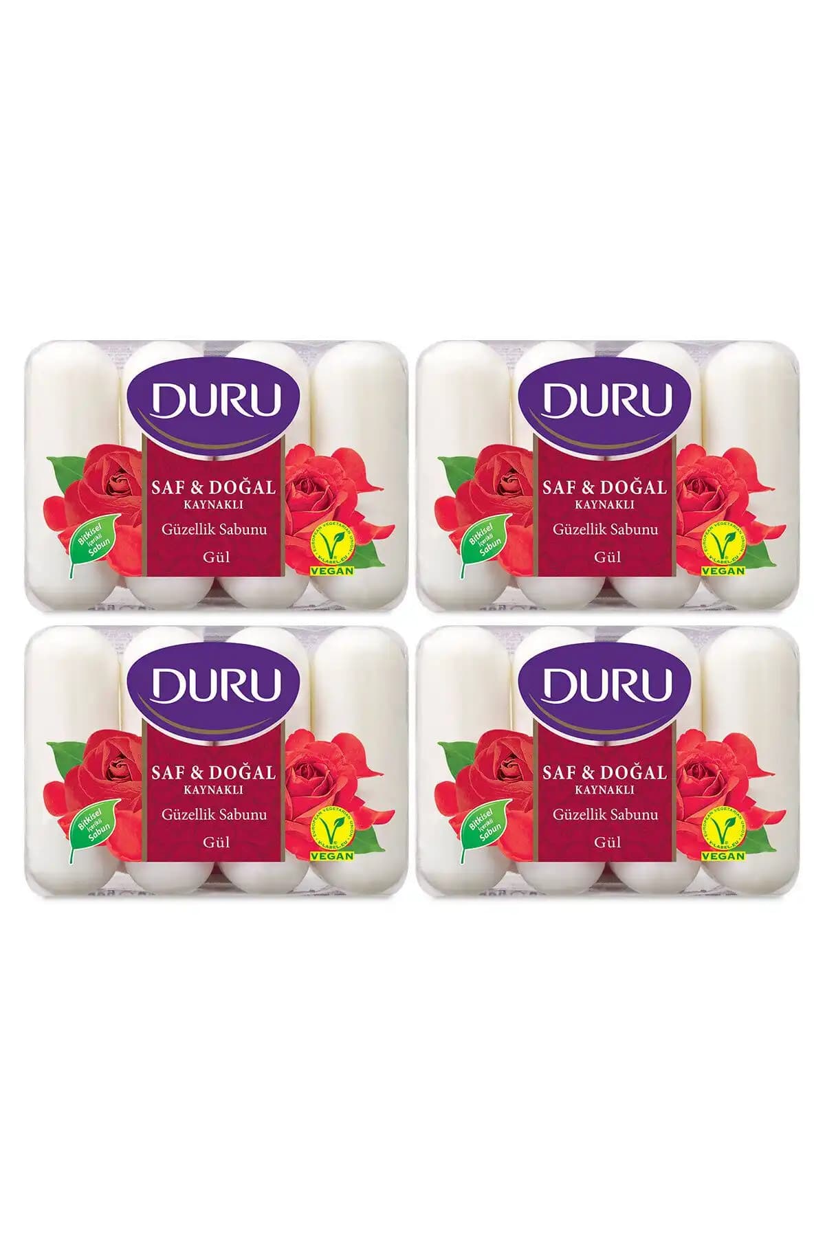 Duru Saf Doğal Gül Sabunu 16'lı Paket ile Cilt Bakımında Doğallık ve Ferahlık