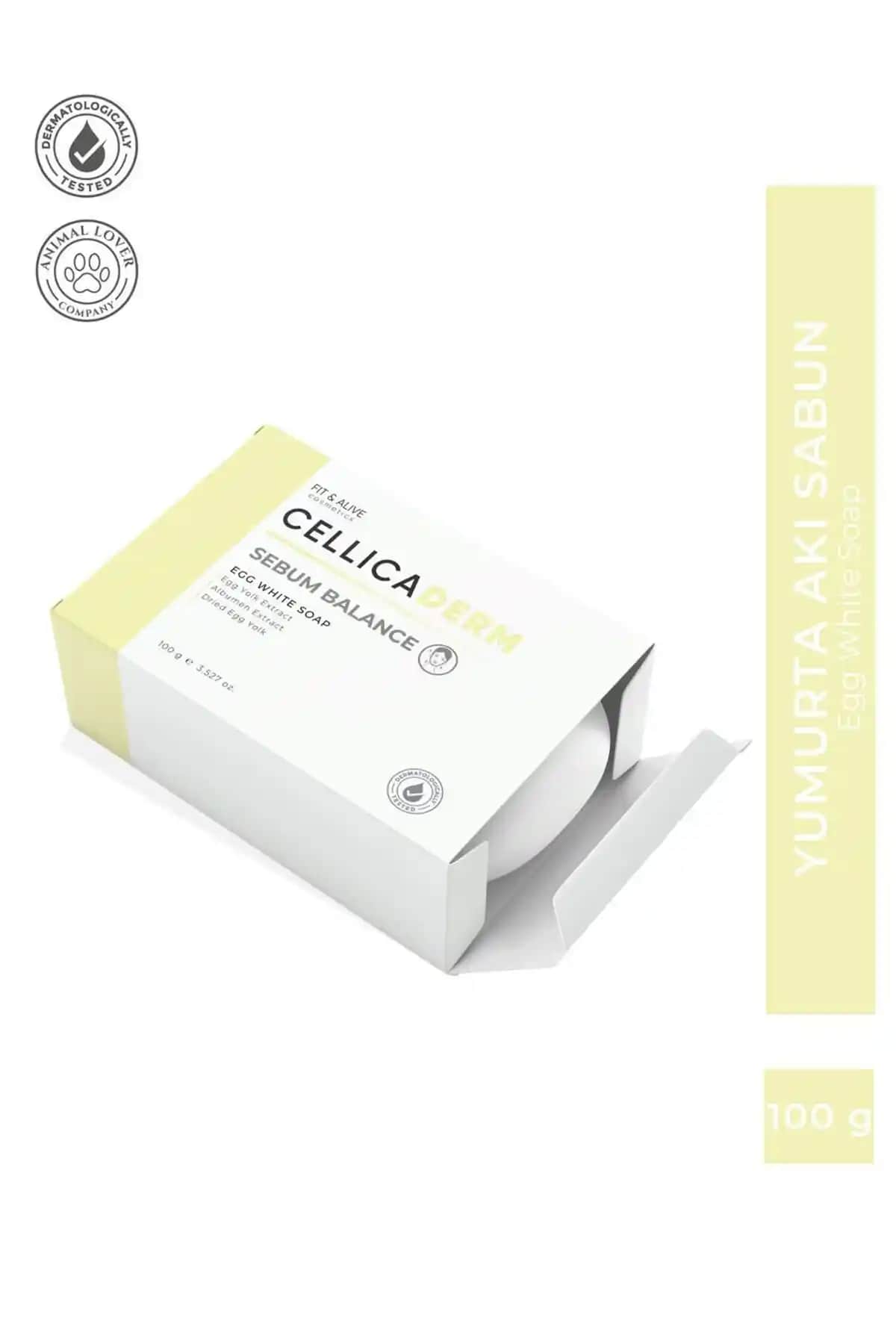 Fit & Alive Fitalive Cellicaderm Yumurta Akı Sabunu: Gözenek Sıkılaştırıcı ve Sebum Dengeleyici Özelliklerle Cilt Bakımı