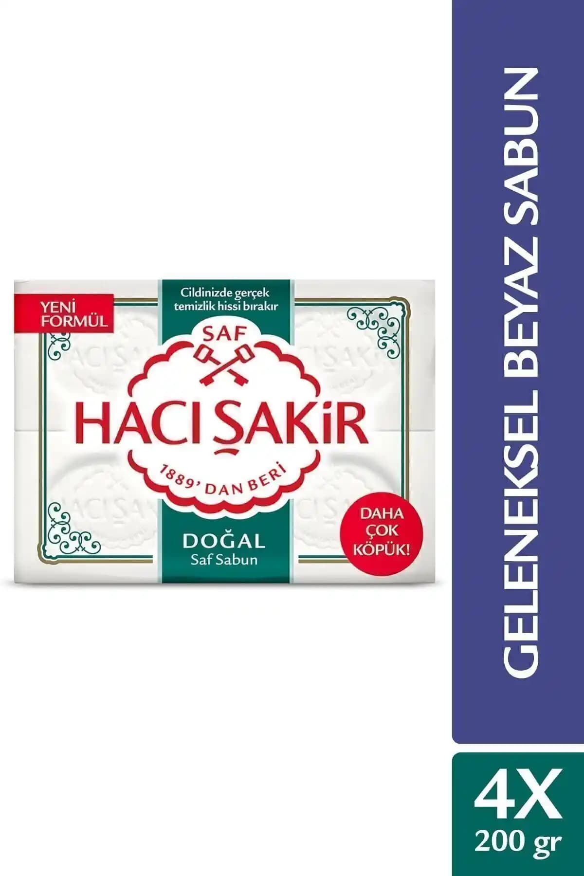 Hacı Şakir Doğal Geleneksel Beyaz Sabun: Saf ve Doğal Temizlik İçin Güvenilir Tercih