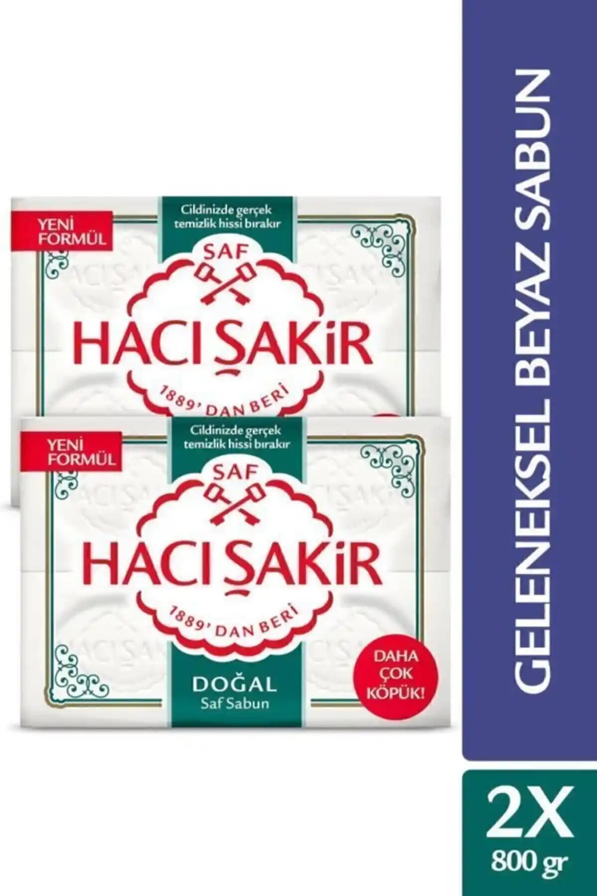 Hacı Şakir Doğal Saf Geleneksel Beyaz Sabun: Saflık ve Güvenle Temizlik Deneyimi
