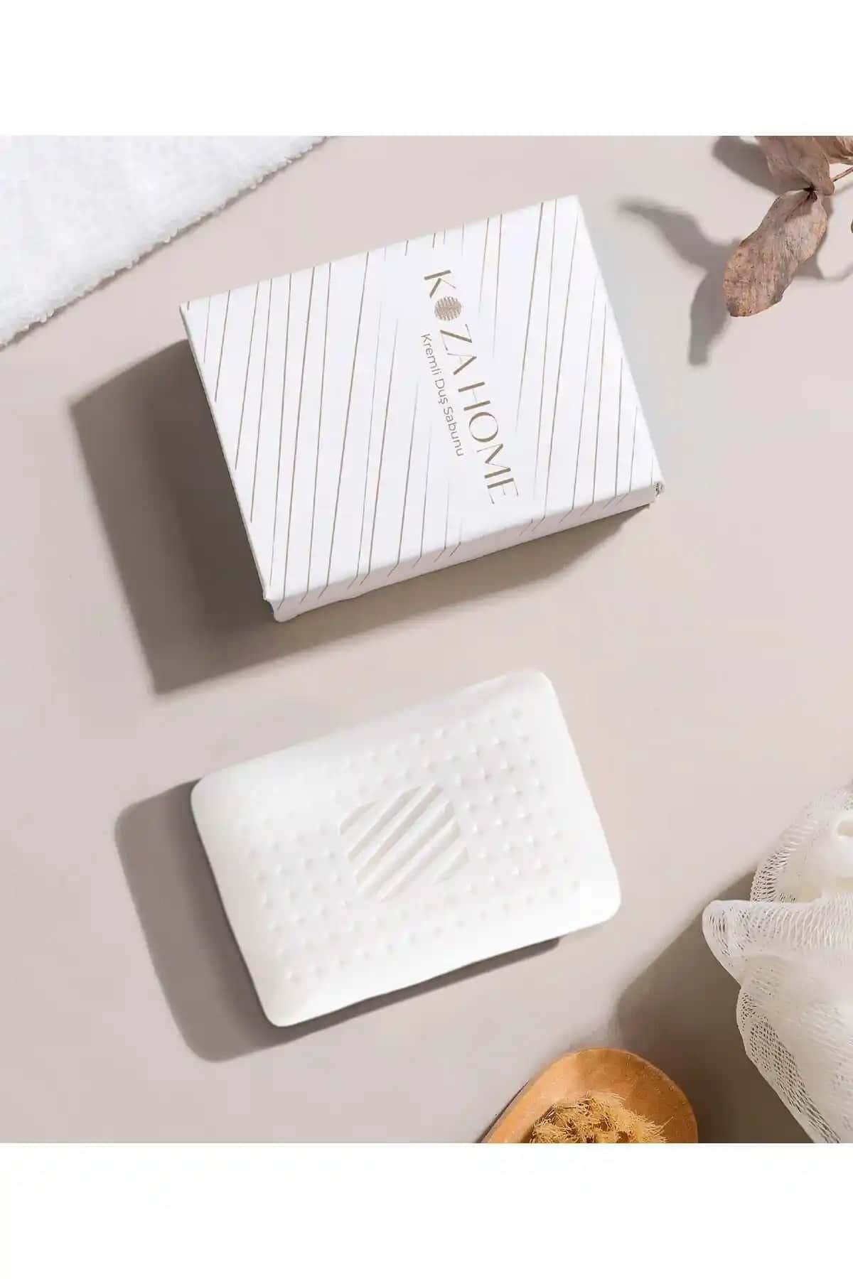 Koza Home Soft Kremli Beyaz Sabun Kokulu Duş Sabunu Günlük Temizlik ve Ferahlık İçin