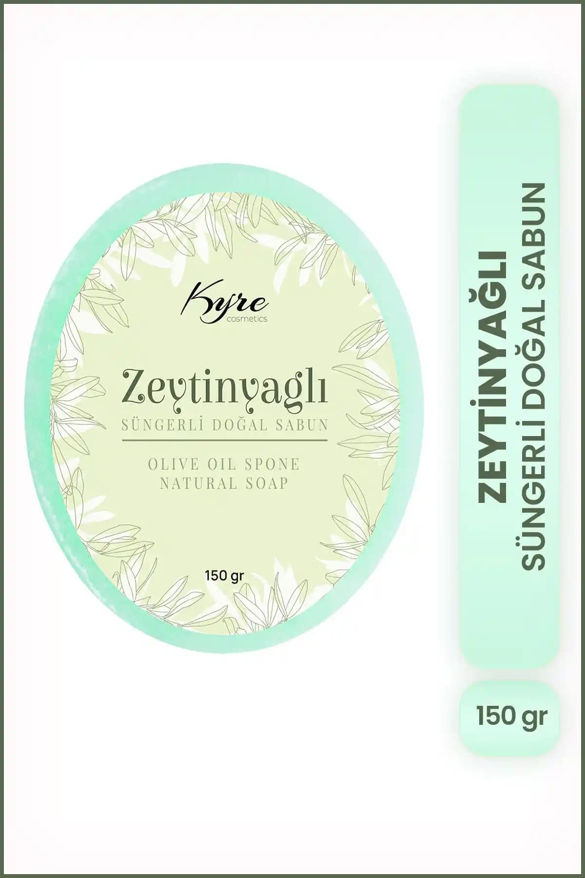 Kyre Zeytinyağlı Süngerli Doğal Sabun: Hassas Ciltler İçin Doğal Temizlik ve Bakım Çözümü