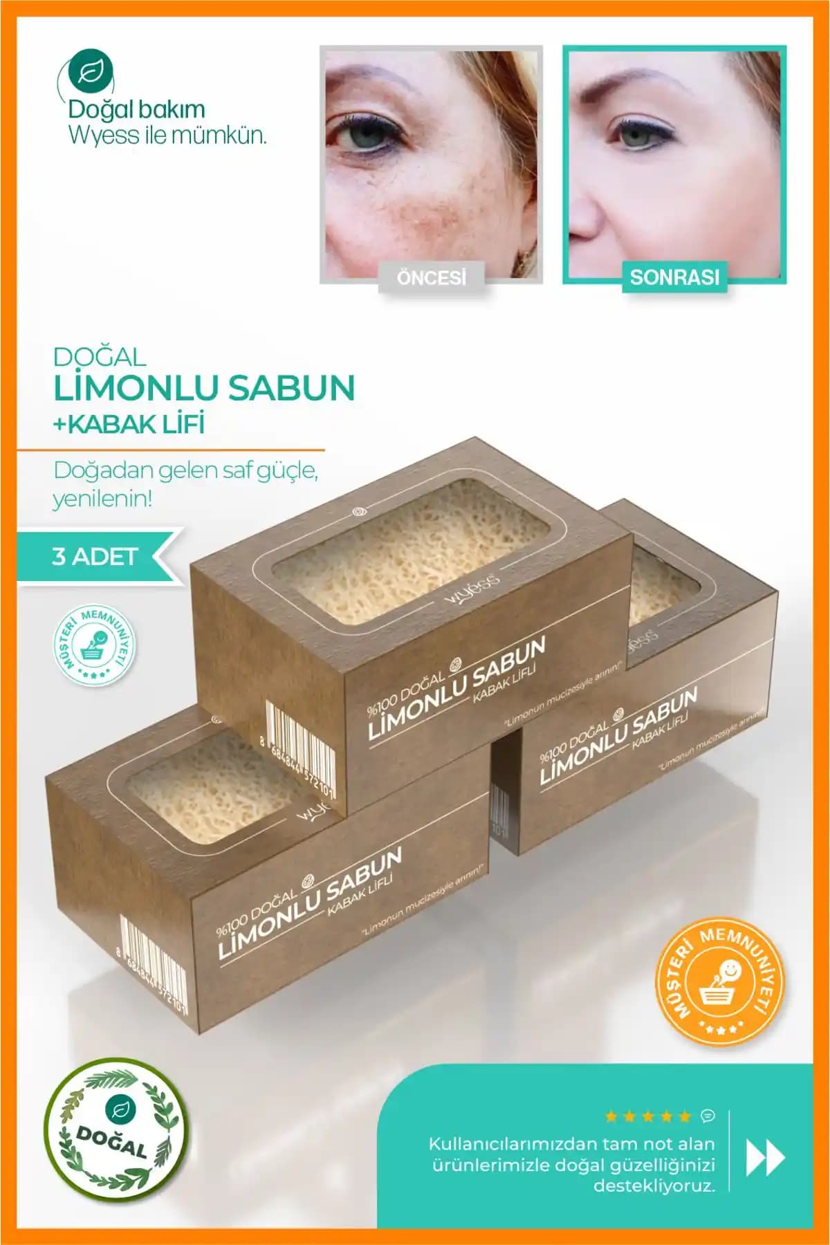 Doğal Kabak Lifli Limonlu Sabun: Temizleyici ve Canlandırıcı Doğal Cilt Bakım Ürünü