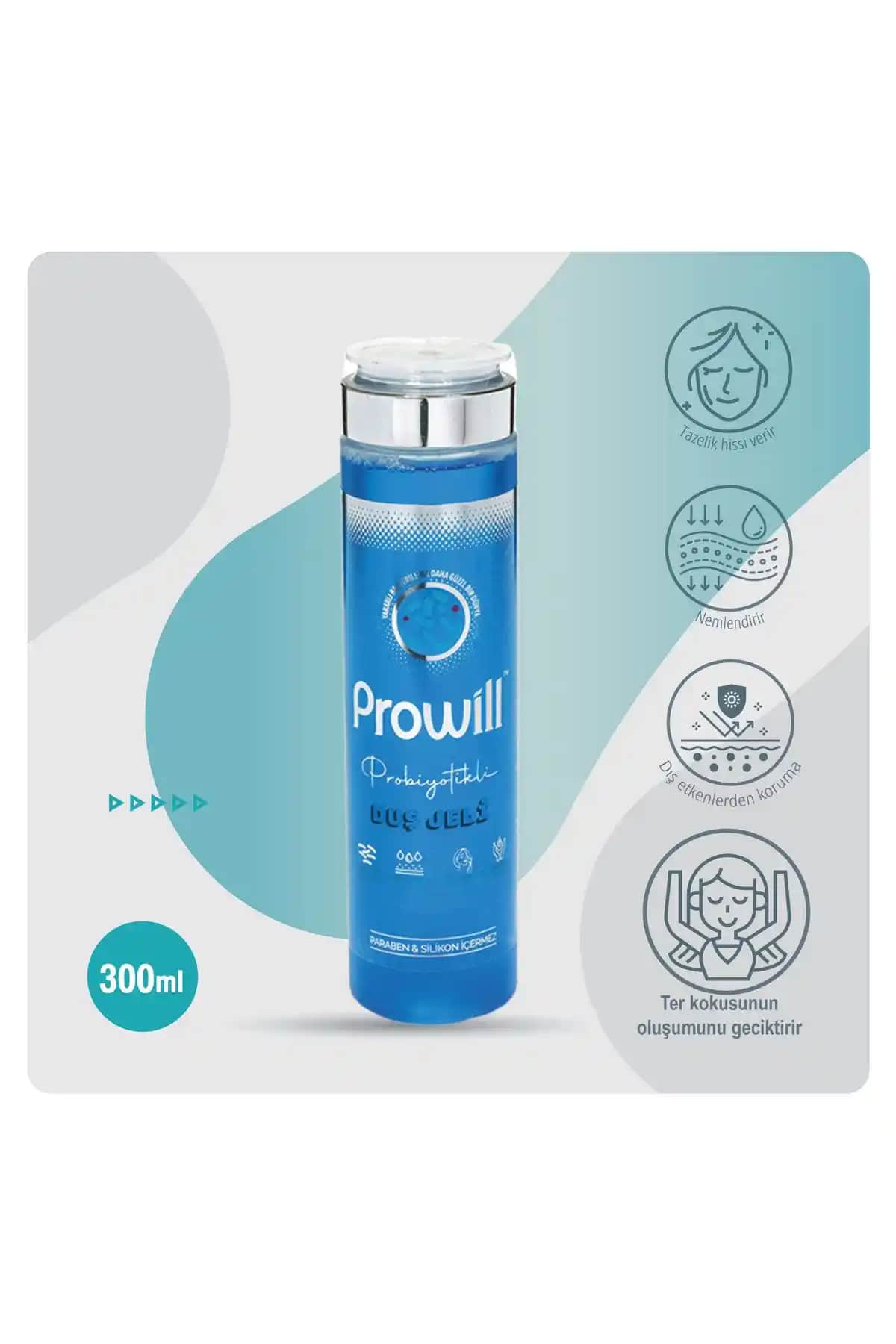 PROWİLL Probiyotikli Mucize Duş Jeli: Cilt Sağlığını Destekleyen Ferahlatıcı Temizlik Ürünü