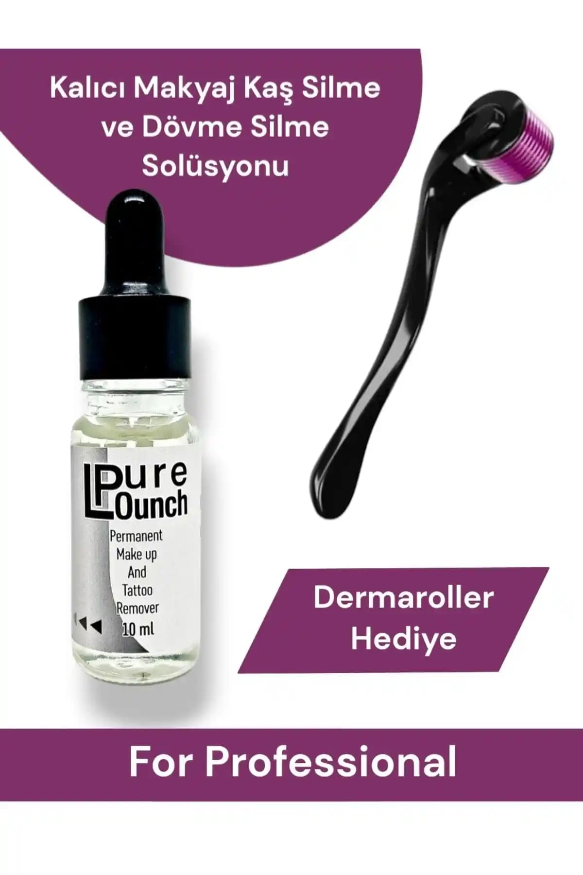 Purlounch Organik Kalıcı Makyaj ve Dövme Silme Solüsyonu 10 ml ile doğal ve etkili sonuçlar