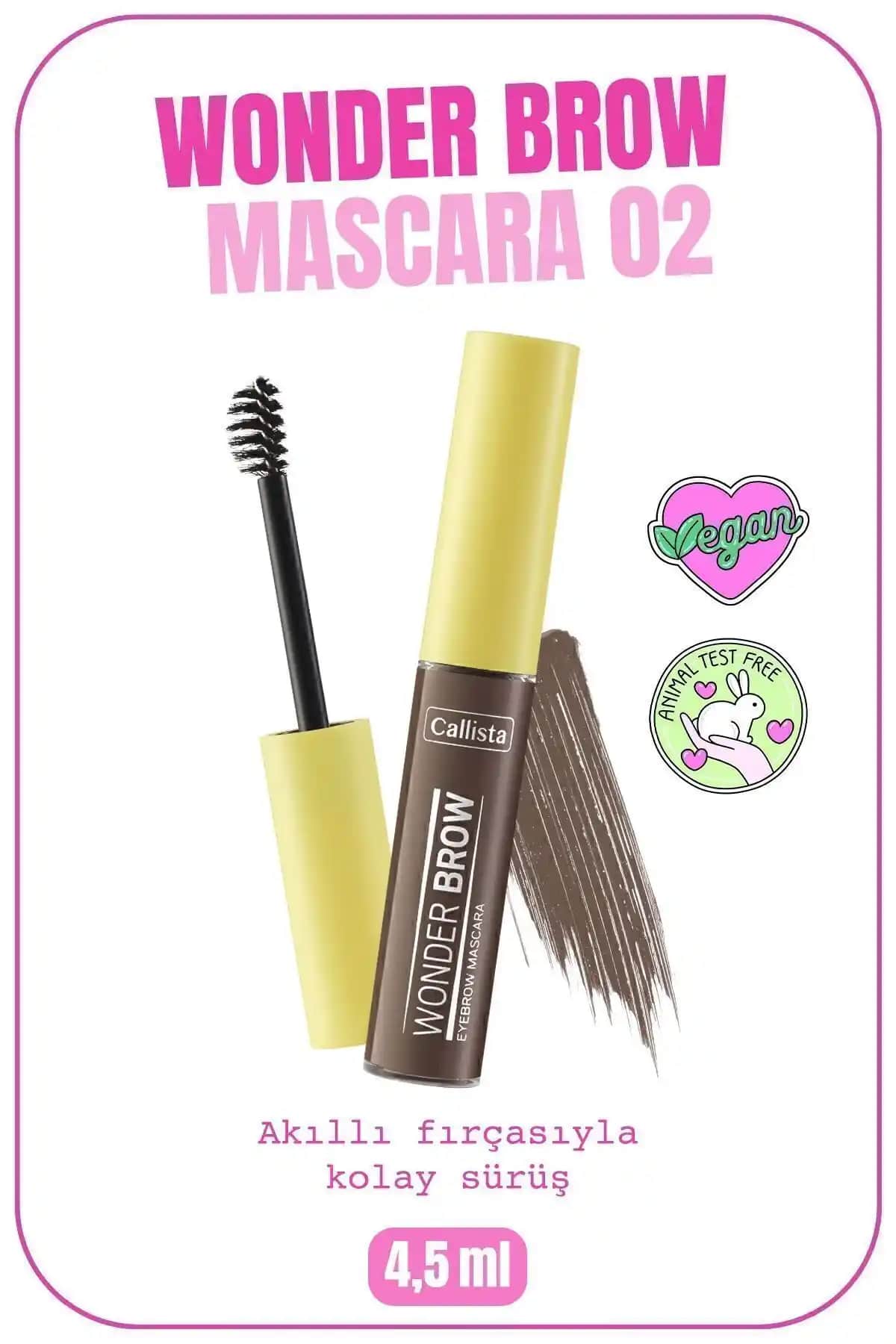 Callista Wonder Brow Kaş Maskarası Doğal ve Güvenilir Kaş Bakımı Ürünü
