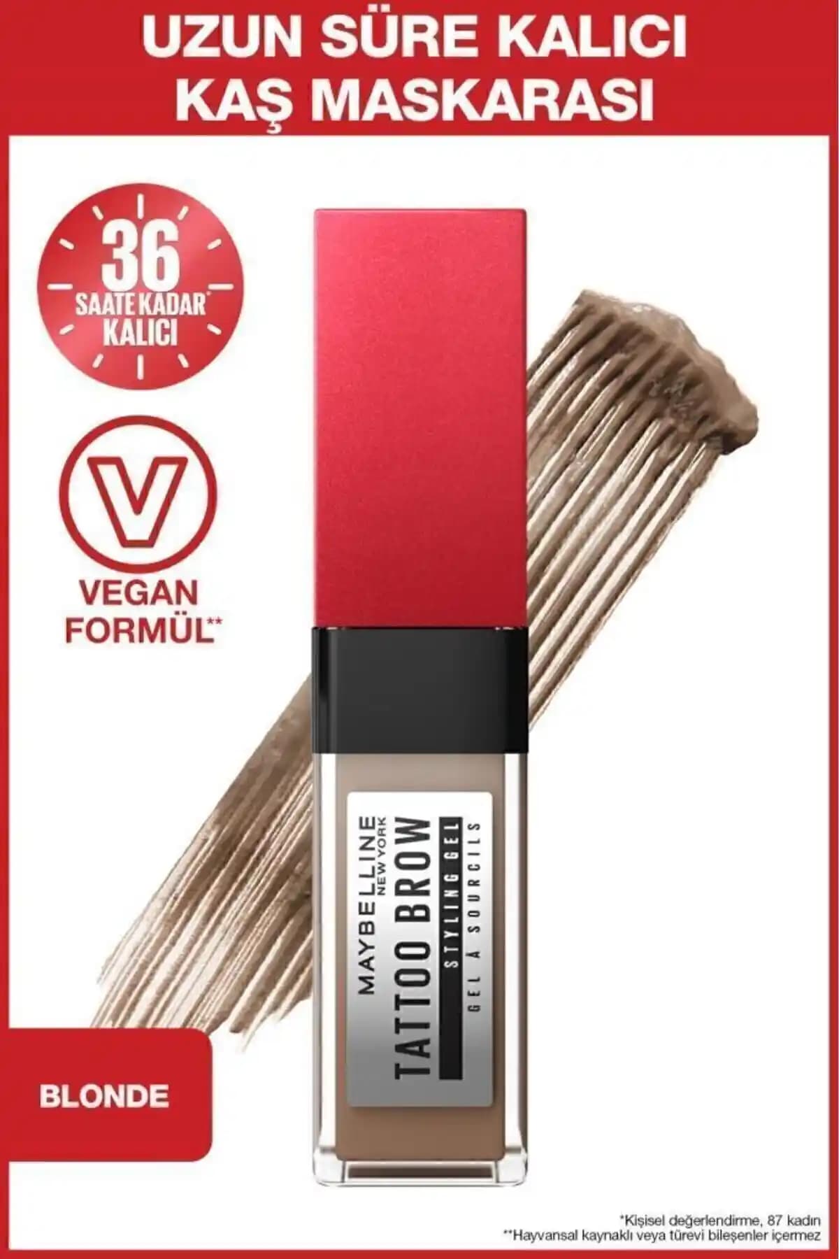 Maybelline New York ŞpWave Kaş Sabitleyici Jel 250 Blonde Kalıcı ve Doğal Görünüm