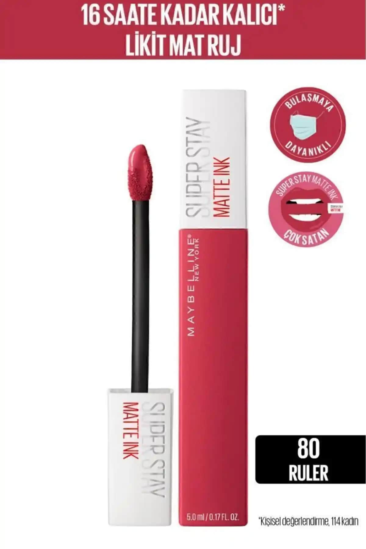Maybelline SuperStay Matte Ink Ruj Karşılaştırması: 80 Ruler ve 175 Ringleader Özellikleri