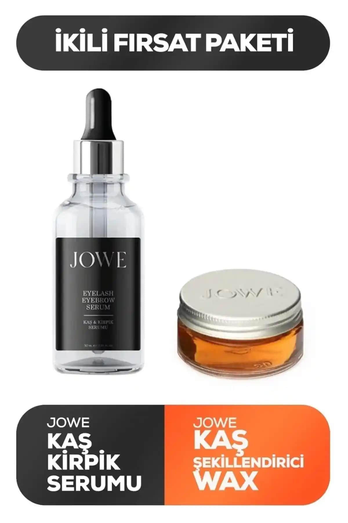 JOWE Kaş ve Kirpik Bakım Seti: Doğal Görünüm İçin Güçlendirici ve Şekillendirici Ürünler