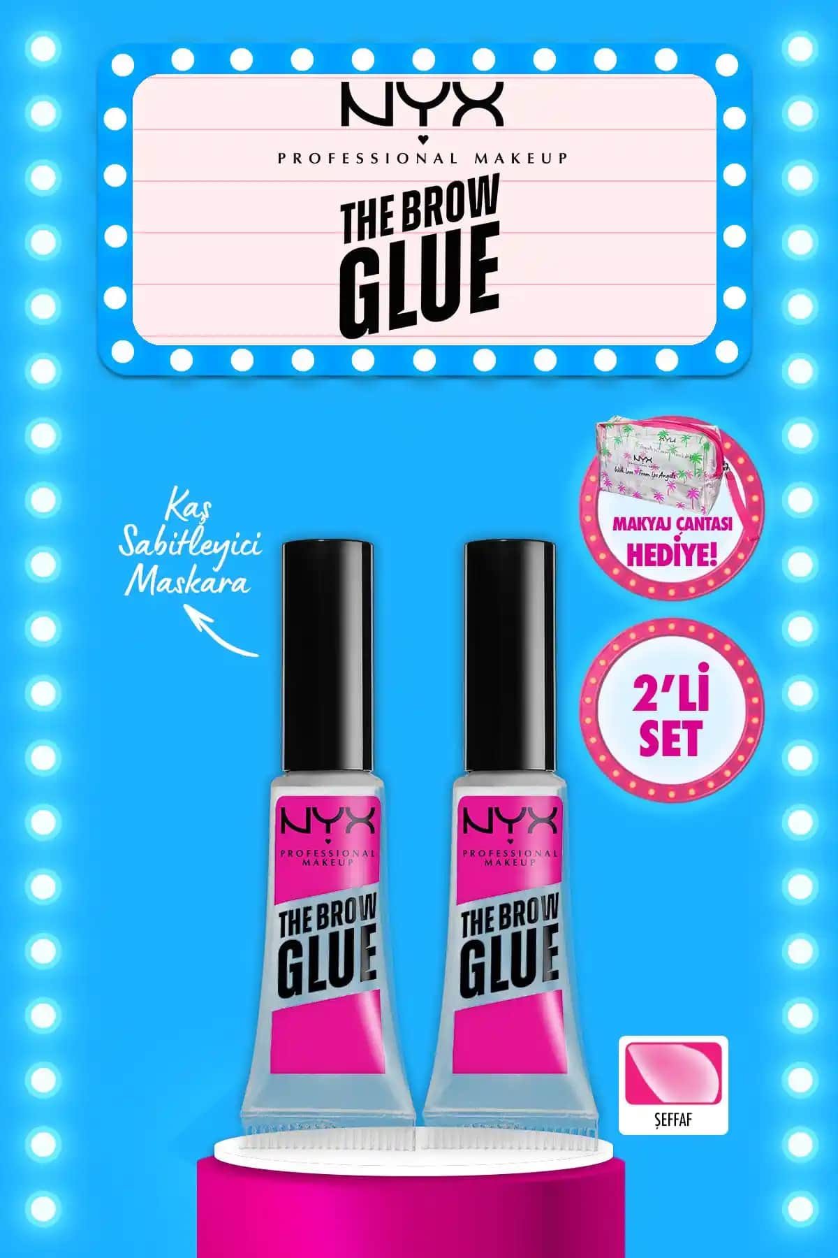 NYX Professional Makeup 2'li The Brow Glue Kaş Sabitleyici Ürün İncelemesi ve Kullanım Tavsiyeleri