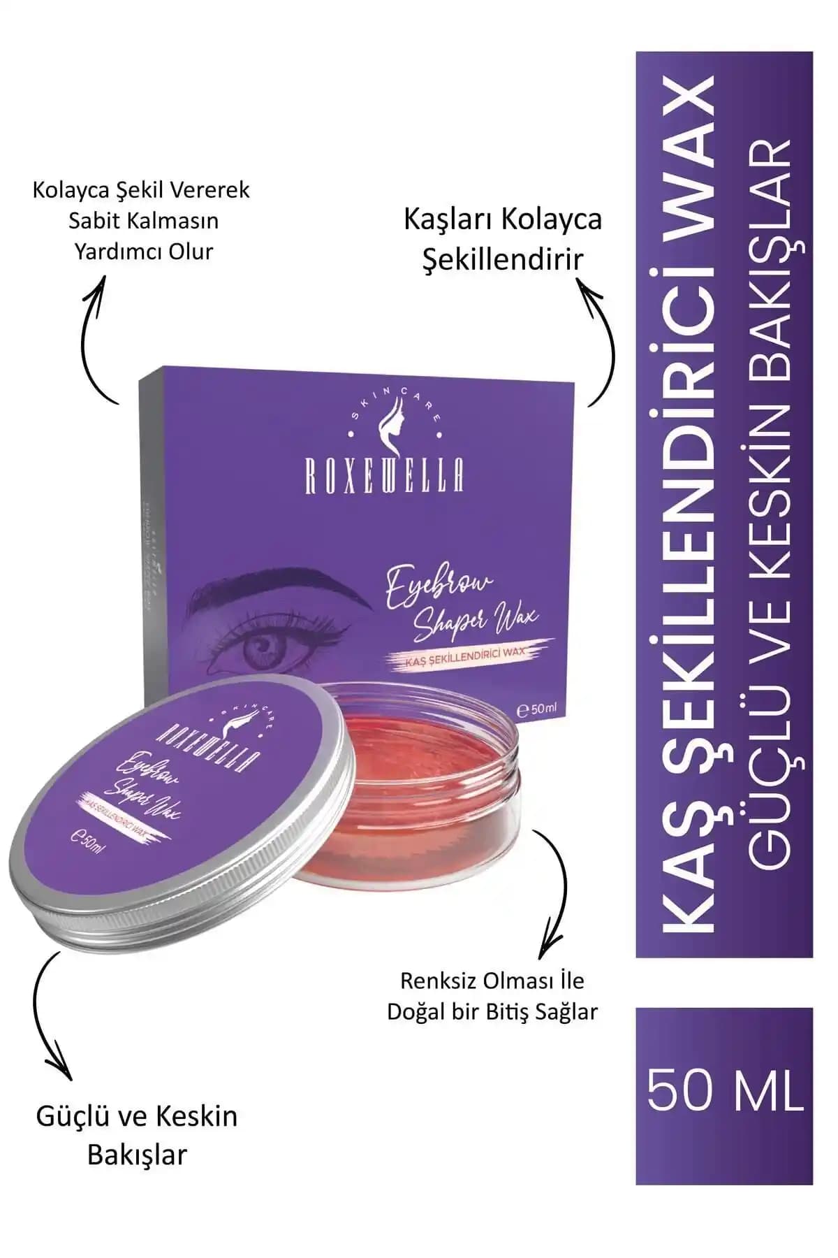ROXEWELLA Kaş Sabitleyici ve Kaş Şekillendirici: Doğal ve Kalıcı Kaşlar İçin Yenilikçi Çözüm