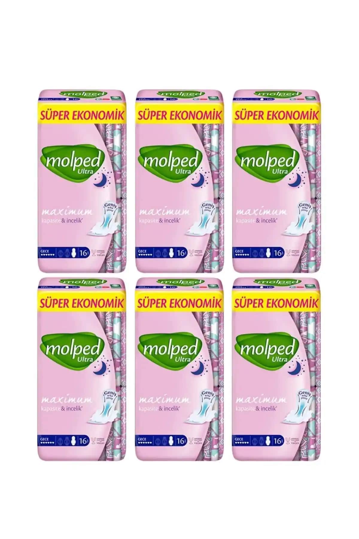 Molped Ultra Süper Ekonomik Gece Pedleri Karşılaştırması 16'lı ve 20'li Paketler