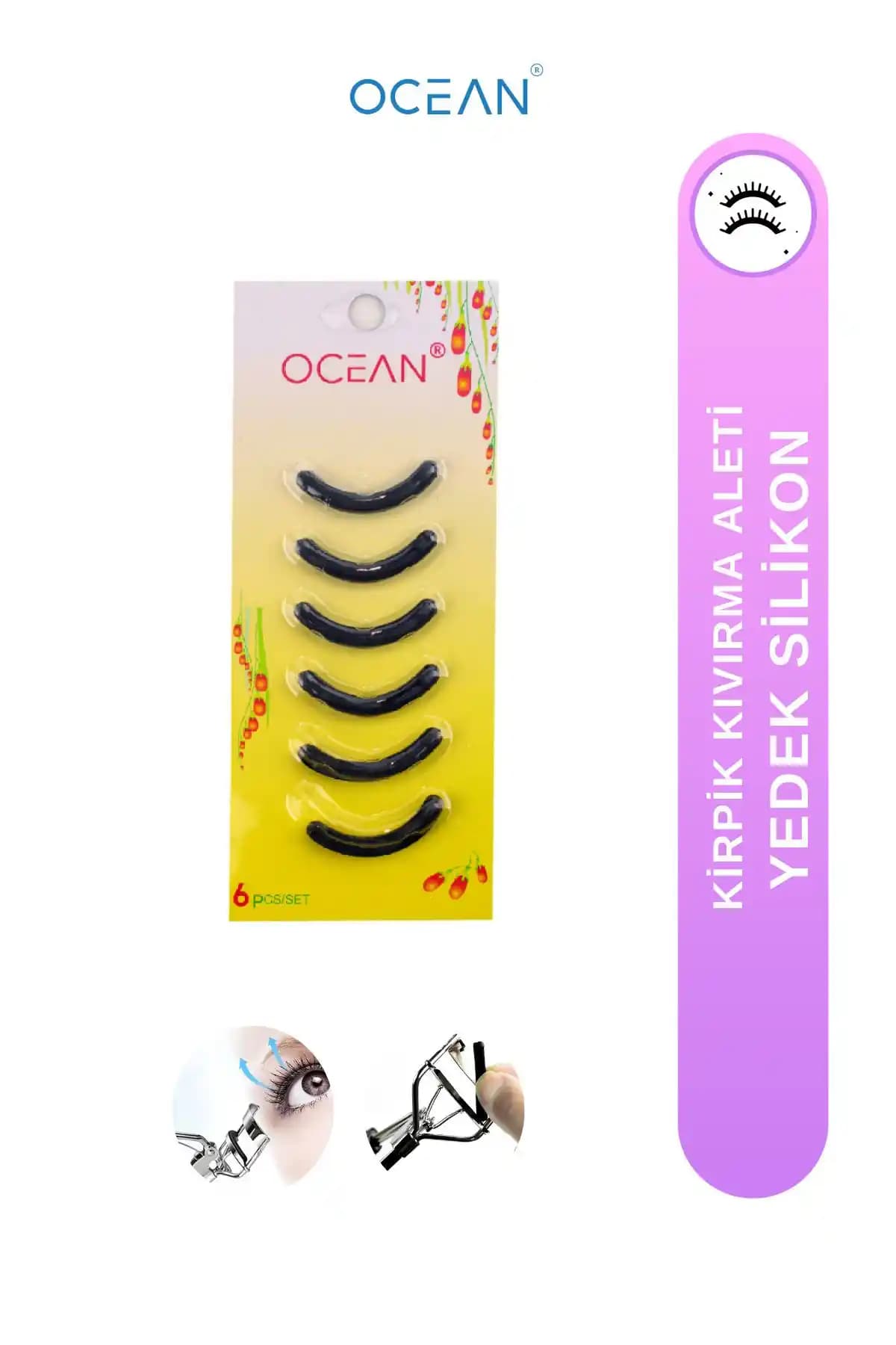 Ocean Kirpik Kıvırma Makinesi Yedek Silikon Seti - Uzun Ömürlü ve Hijyenik Kullanım