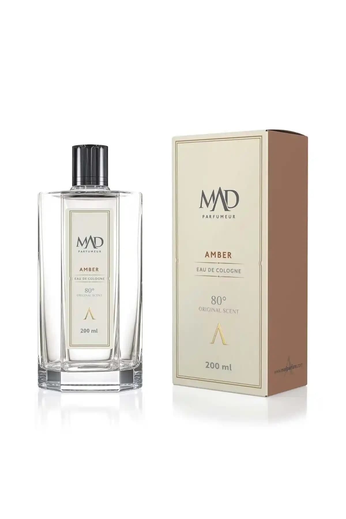 Mad Amber Kolonya 200 ml Türkiye Menşeli Mistik ve Ferahlatıcı Koku Deneyimi