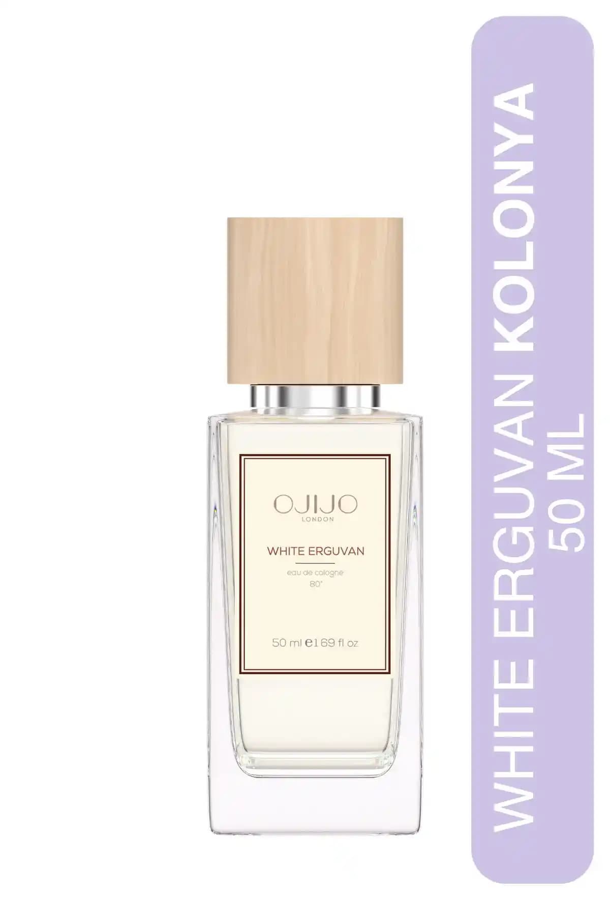 OjiJO London Beyaz Erguvan Kolonya: Ferahlatıcı ve Kalıcı Aromasıyla Günlük Kullanım İçin Şık Parfüm