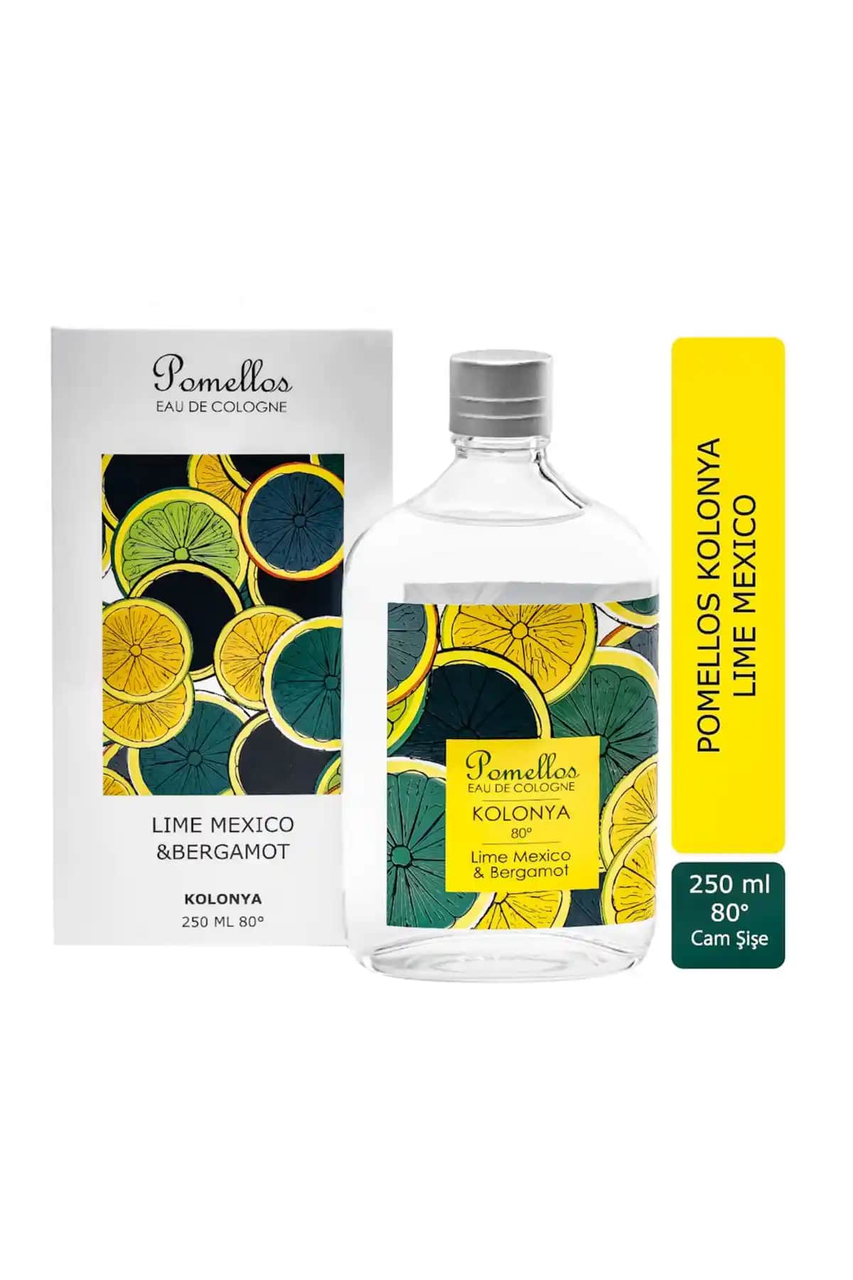 Pomellos Kolonya Lime Mexico & Bergamot: Doğal Aromalarla Ferahlatıcı Temizlik Deneyimi