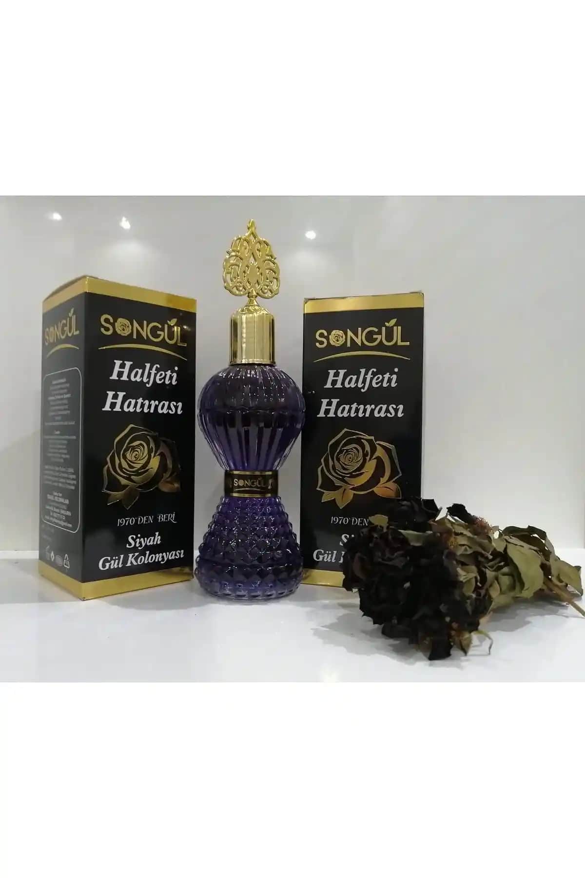 Songül Halfeti Karagül Kolonyası 200 ml şık tasarımıyla ferah ve kalıcı koku sunar