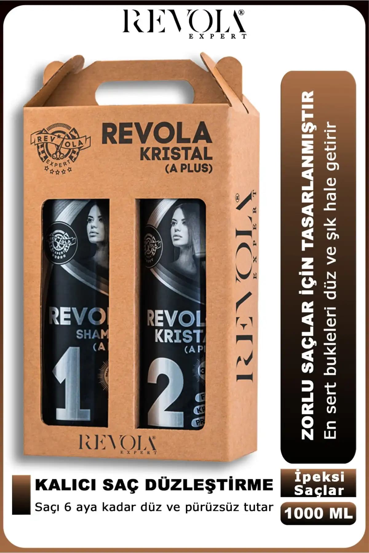 REVOLA EXPERT Kristal A Plus Brezilya Fönü ve Saç Düzleştirici Kremi 1L