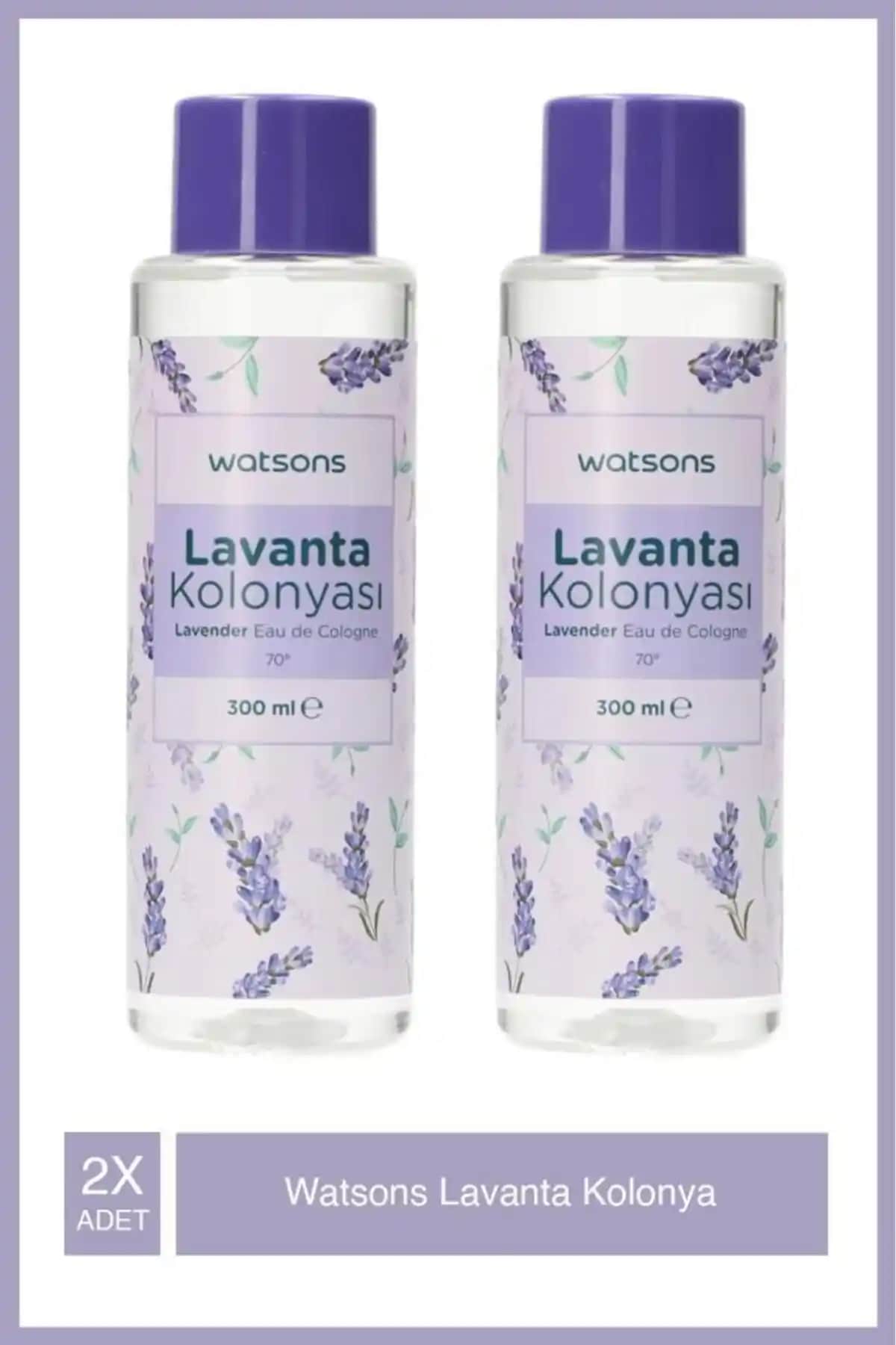 Watsons Lavanta Kokulu Kolonya 300 ml, ferahlatıcı ve kalıcı koku ile günlük kullanım için ideal