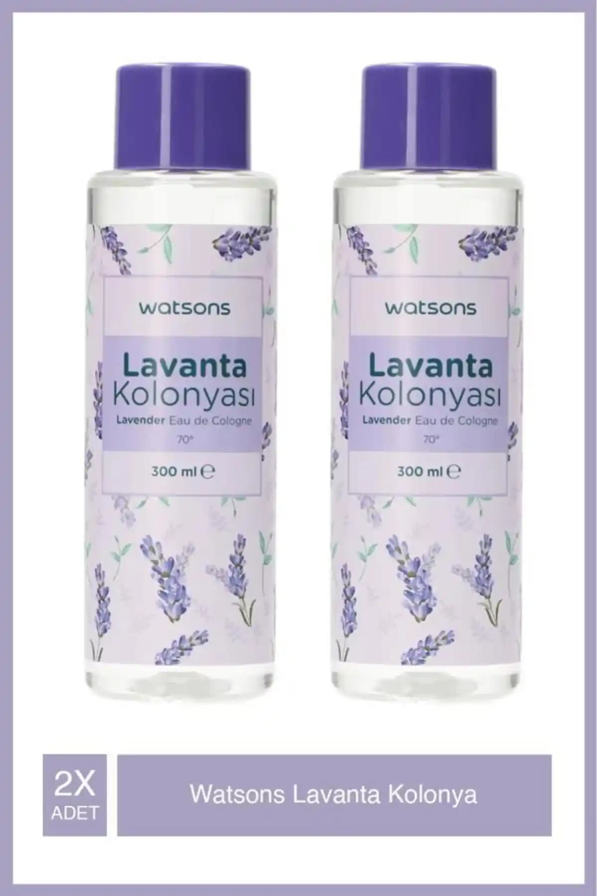 Watsons Lavanta Kokulu Kolonya 300 ml, ferahlatıcı ve kalıcı koku ile günlük kullanım için ideal