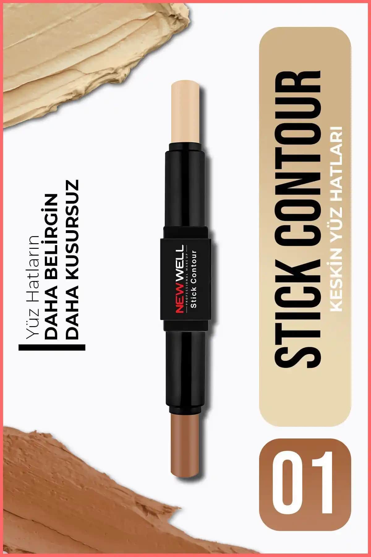 Well Stick Contour No 01: Pratik ve Doğal Görünüm İçin Yüz Şekillendirme Ürünü