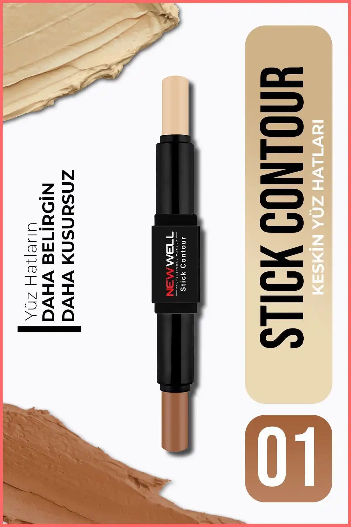 Well Stick Contour No 01: Pratik ve Doğal Görünüm İçin Yüz Şekillendirme Ürünü