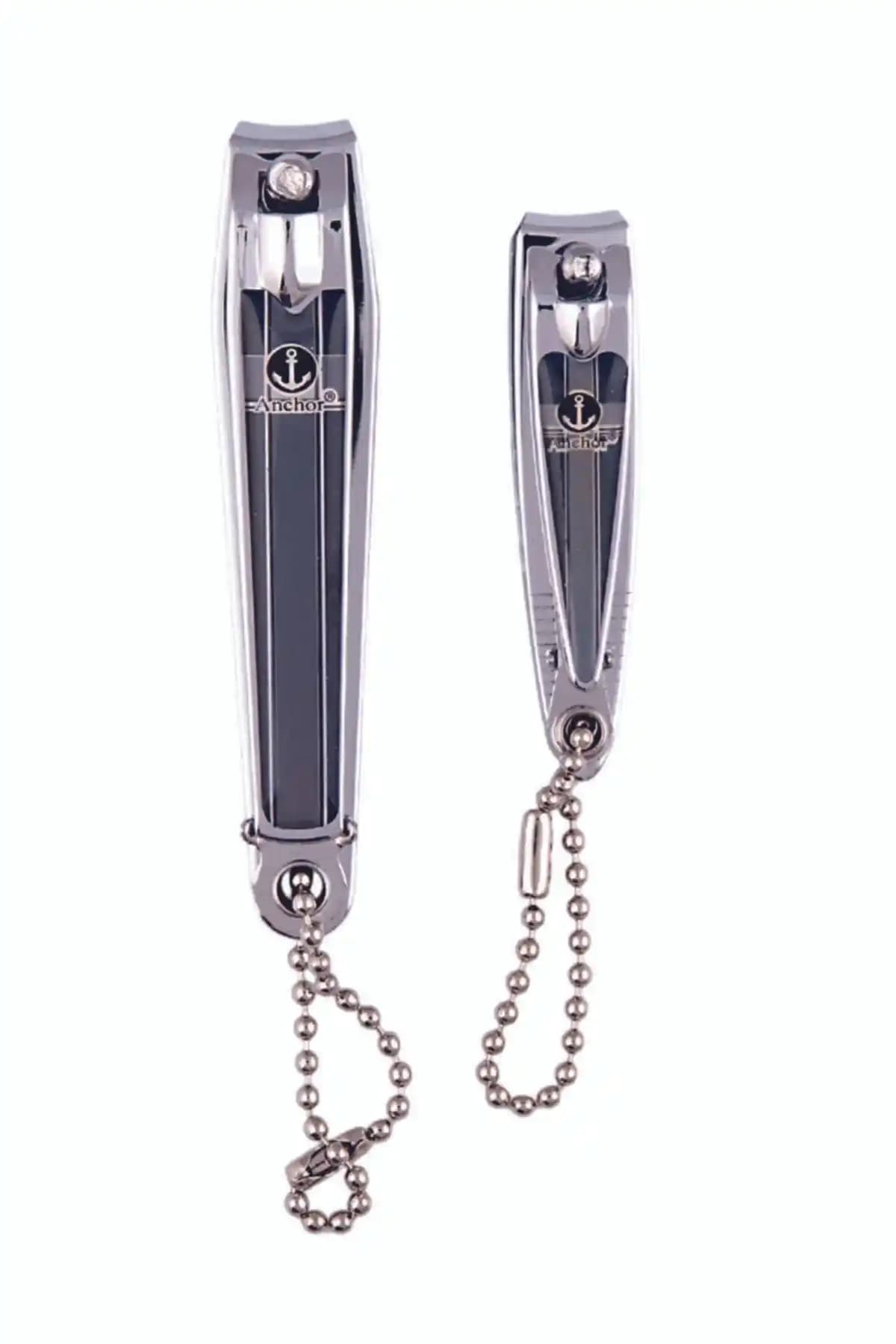 Anchor Siyah El ve Ayak Tırnak Makası Seti 2’li dayanıklı ve şık tasarım, ergonomik kullanım