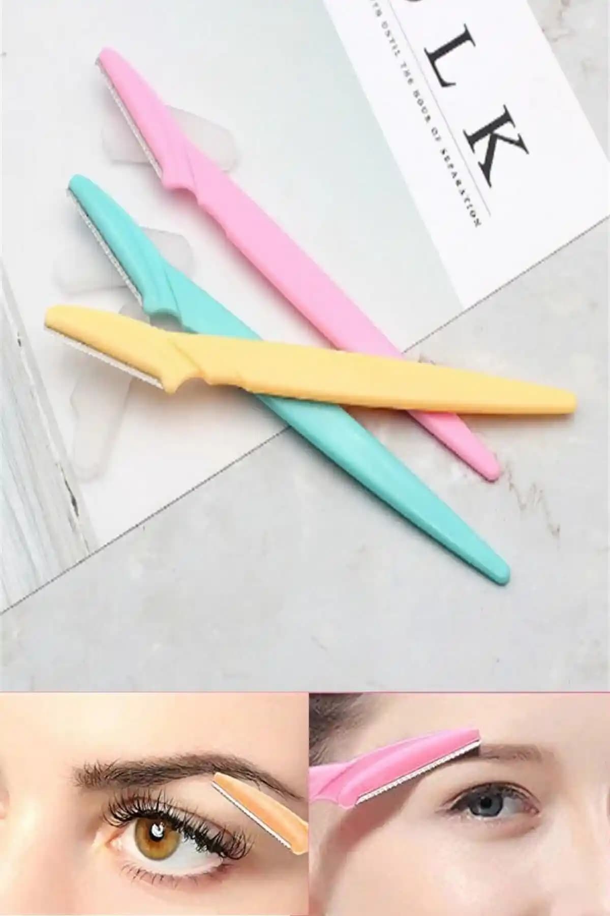 H&E Luxury Design 3'lü Kaş Usturası: Hassas ve Güvenli Yüz Bakımı İçin Profesyonel Set