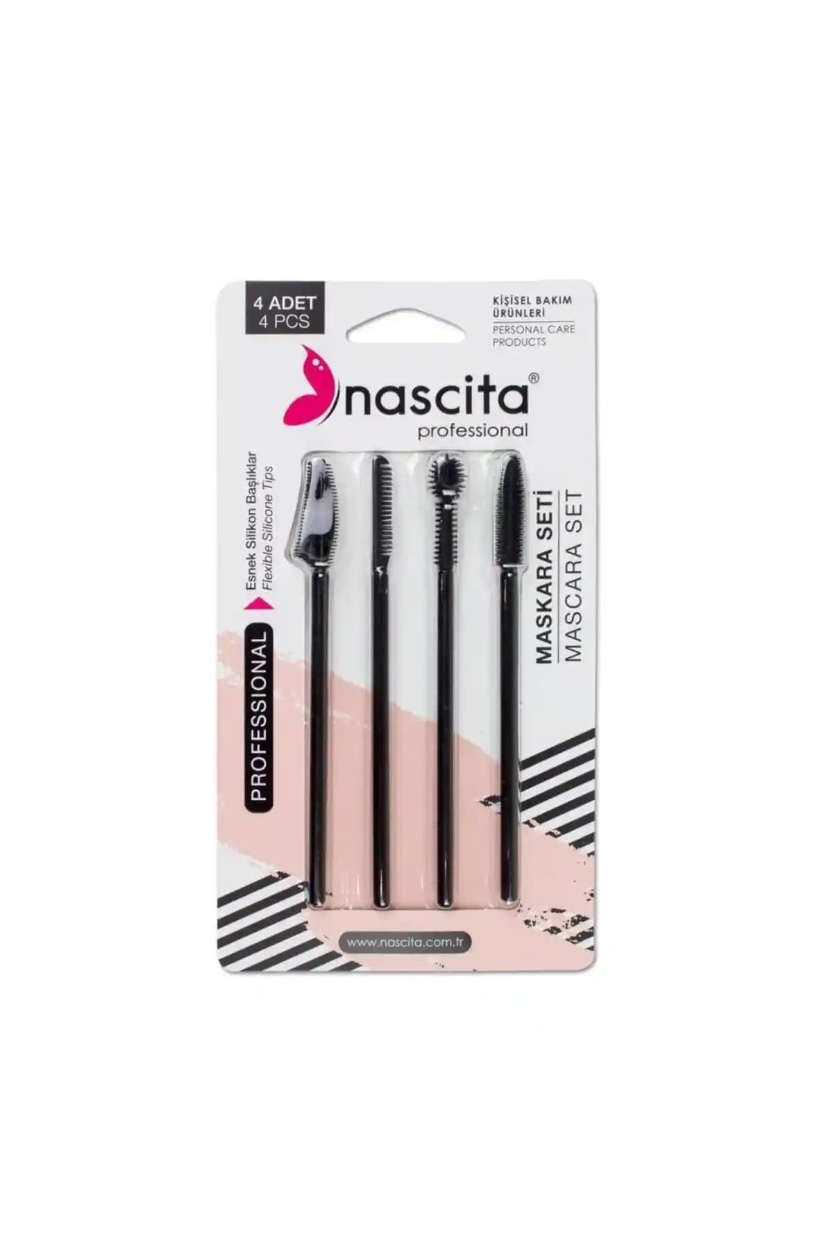 Nascita 4'lü Silikon Maskara ve Kaş Şekillendirme Fırçası Seti Güzel ve Pratik Kullanım İmkanı Sunar