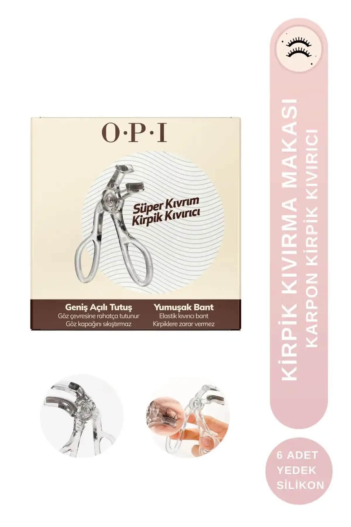 OPI Kirpik Kıvırıcı Karbon Teknolojili Makas ile Doğal ve Dolgun Kirpikler Elde Edin