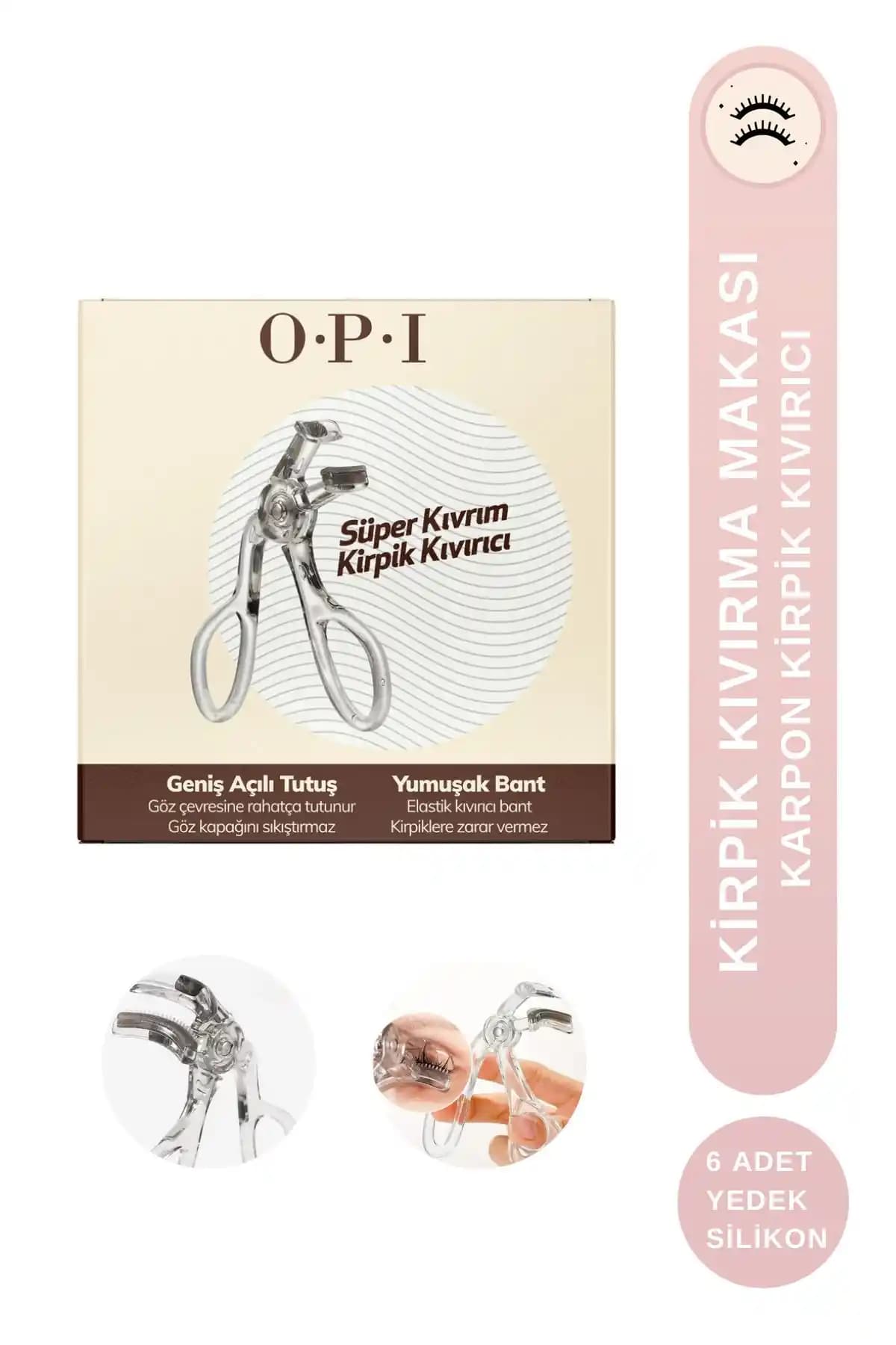 OPI Kirpik Kıvırıcı Karbon Teknolojili Makas ile Doğal ve Dolgun Kirpikler Elde Edin