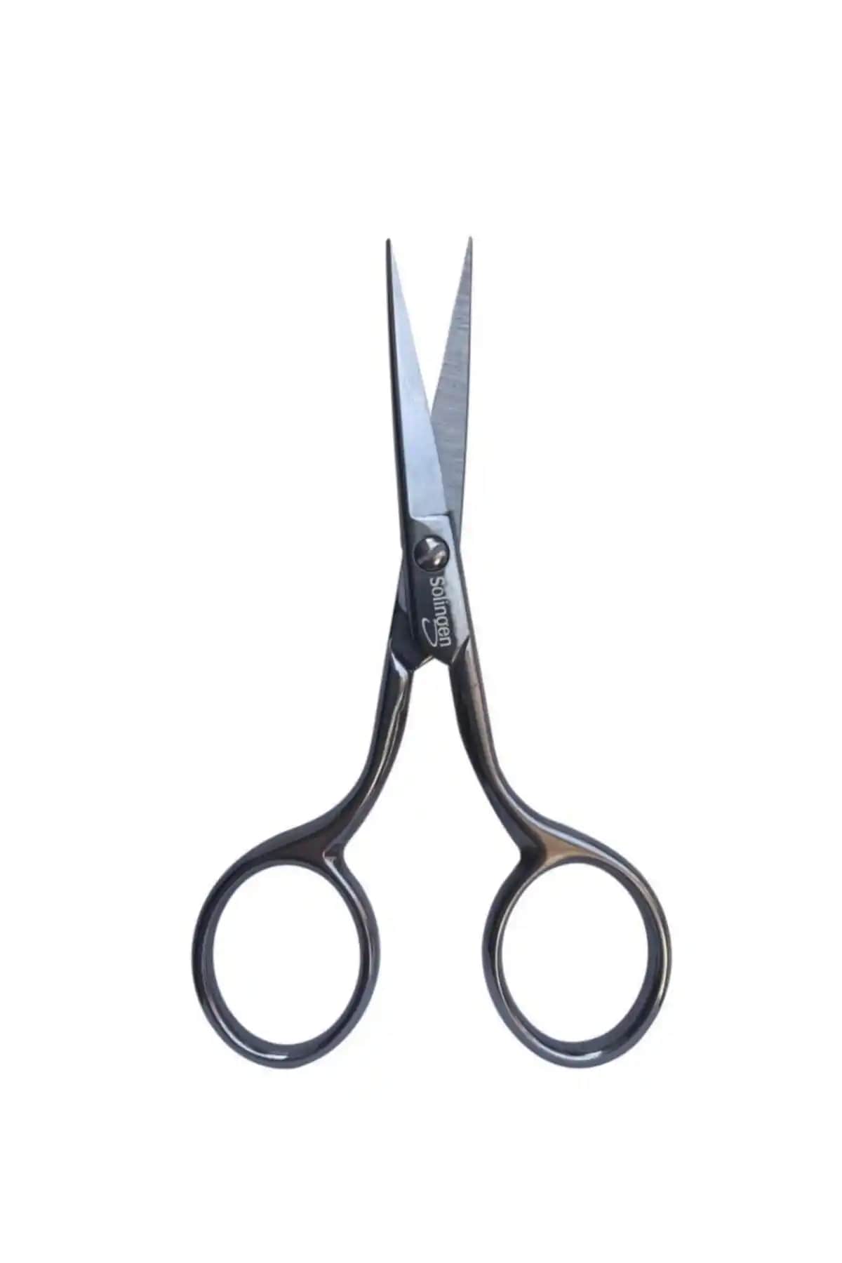 Solingen Çok Yönlü İnce Bakım Makası Kaş, Bıyık, Burun, Saç ve Sakal Kesimi İçin