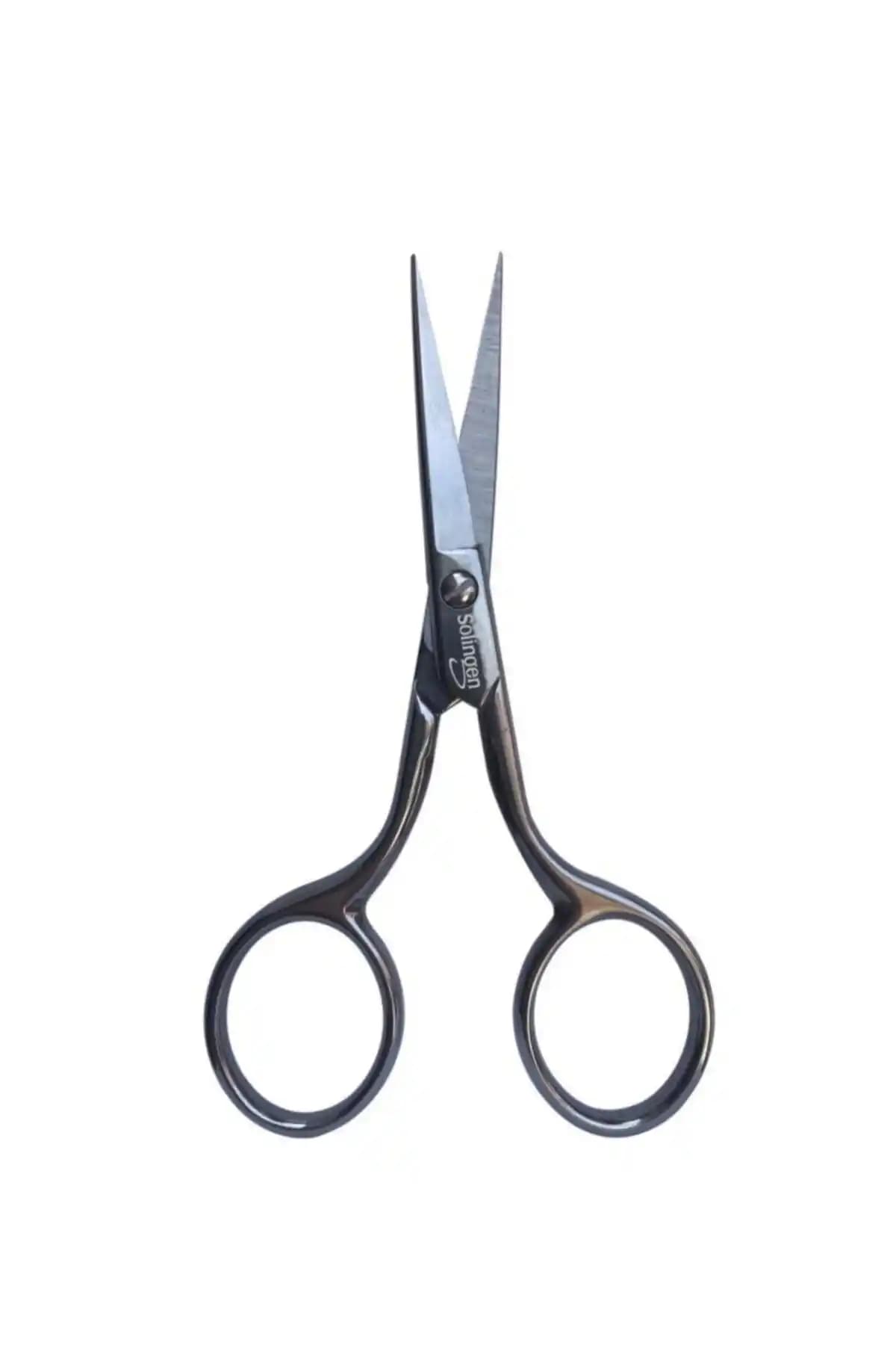 Solingen Çok Yönlü İnce Bakım Makası Kaş, Bıyık, Burun, Saç ve Sakal Kesimi İçin