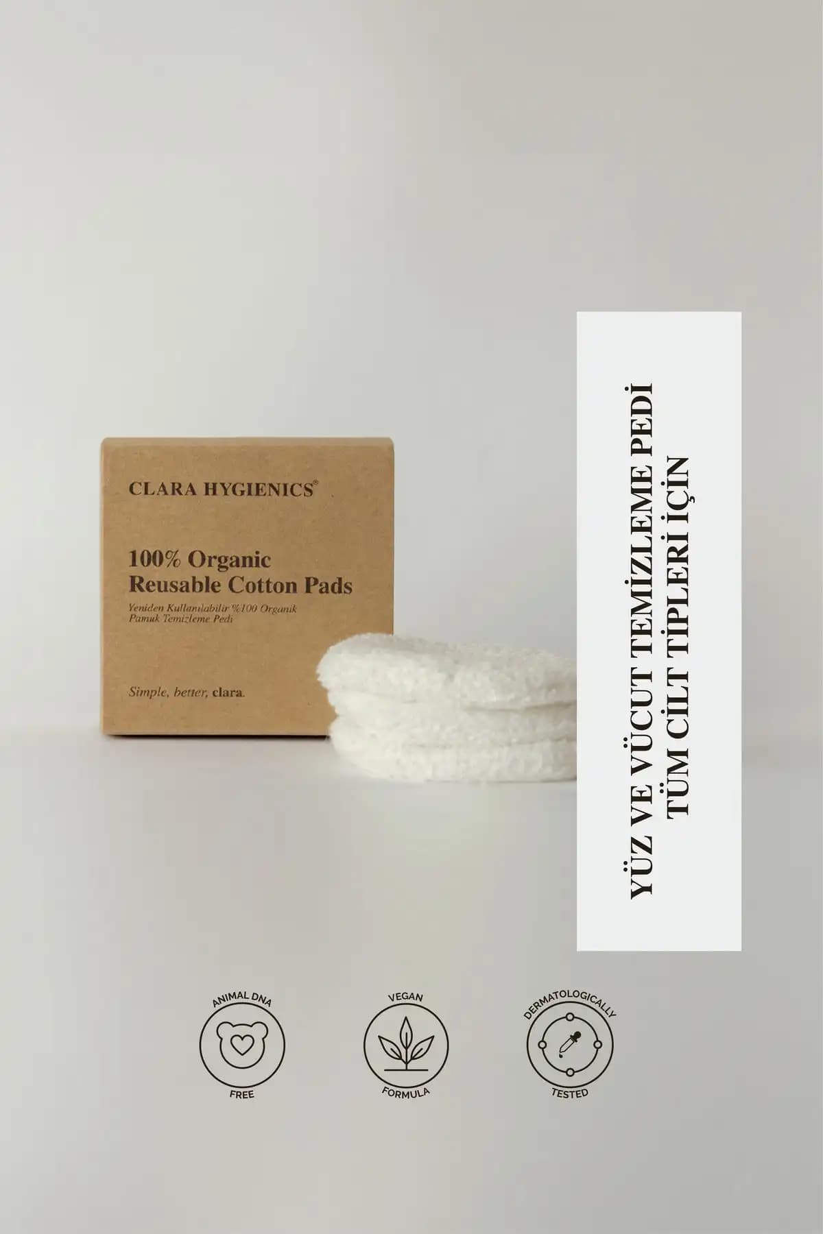 Clara Hygienics ve İpek Pamuk Makyaj Temizleme Pedi Karşılaştırması 1