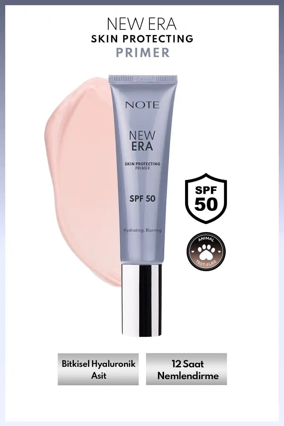Note Cosmetics Yeni Nesil Cilt Koruyucu Makyaj Bazı SPF 50 ile Güneş ve Nem Koruması