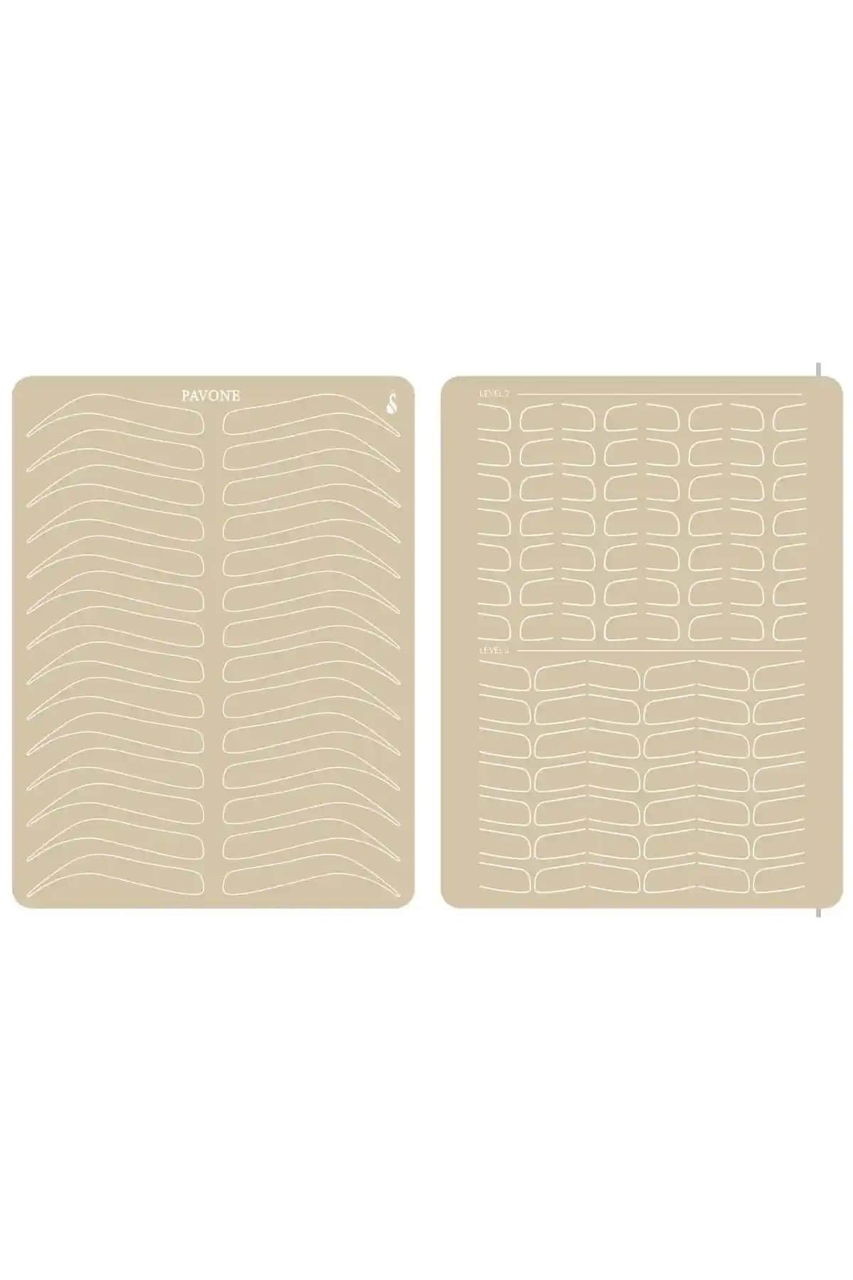 Pavone Microblading Uygulama Derisi: Kalıcı Makyaj İçin Yüksek Kaliteli Çift Taraflı Şablon