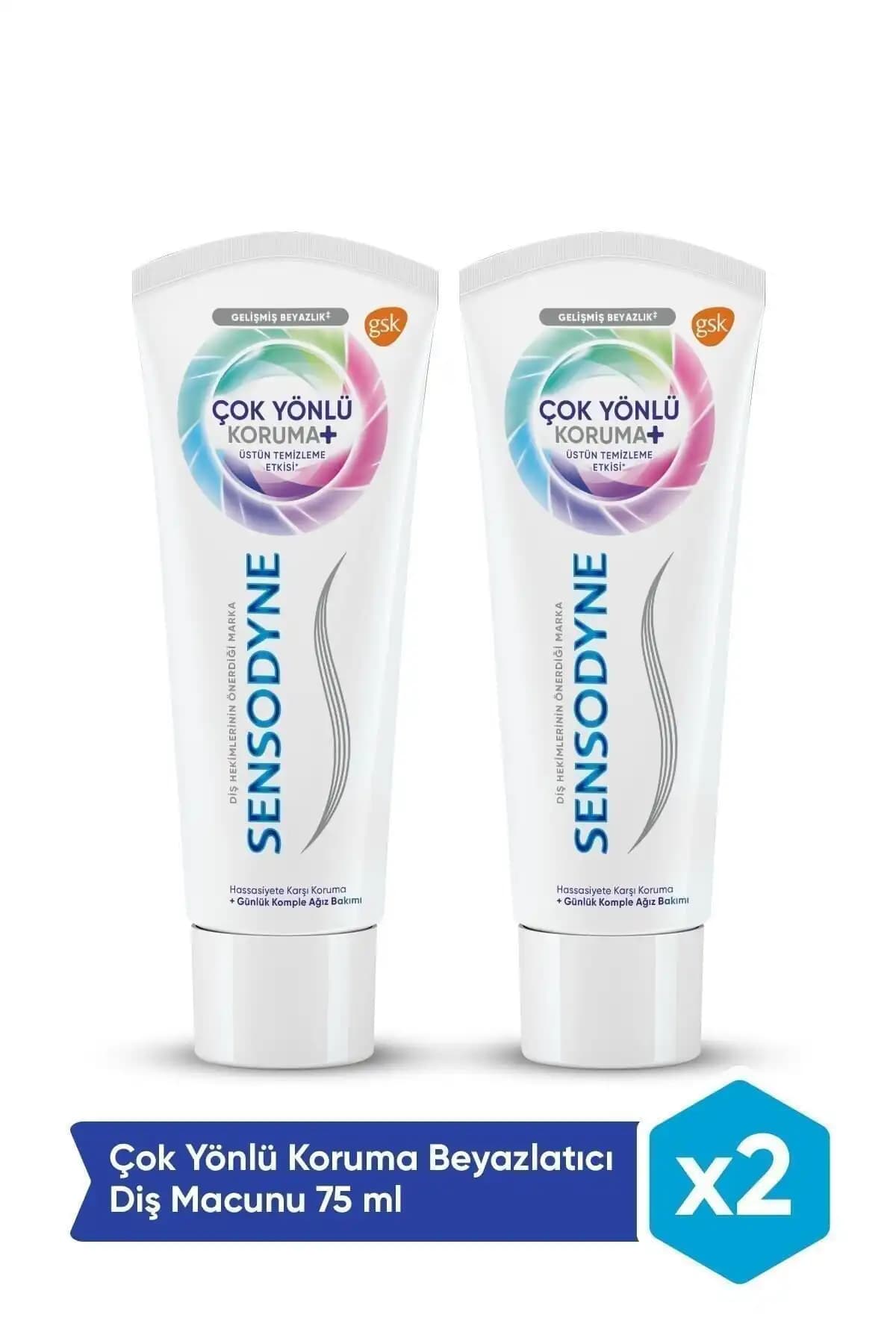 Sensodyne Çok Yönlü Koruma ve Klinik Beyazlık Diş Macunu Karşılaştırması 1