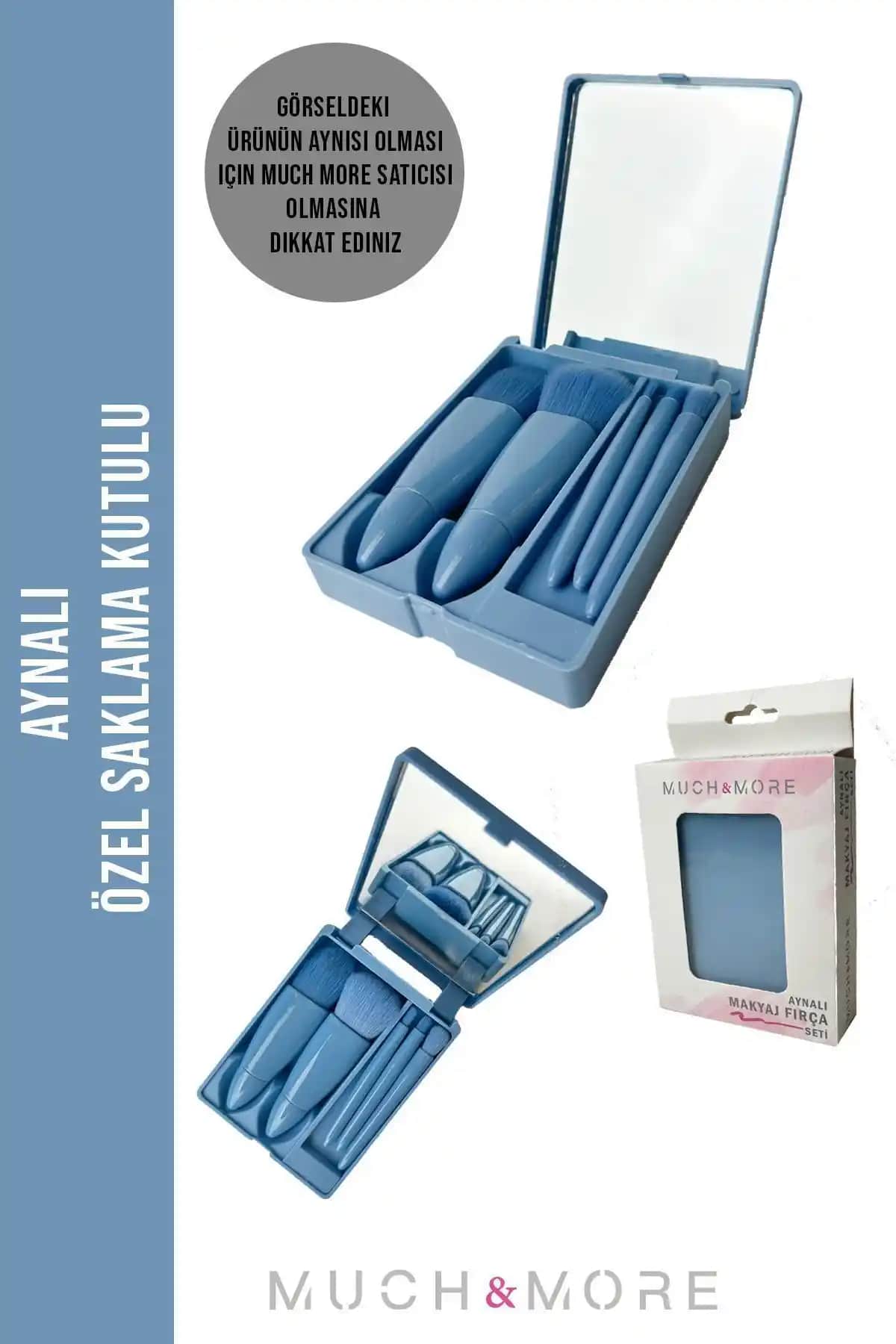 Much and More 5'li Makyaj Fırça Seti - Yumuşak Sentetik Kıllar ve Ergonomik Tasarım